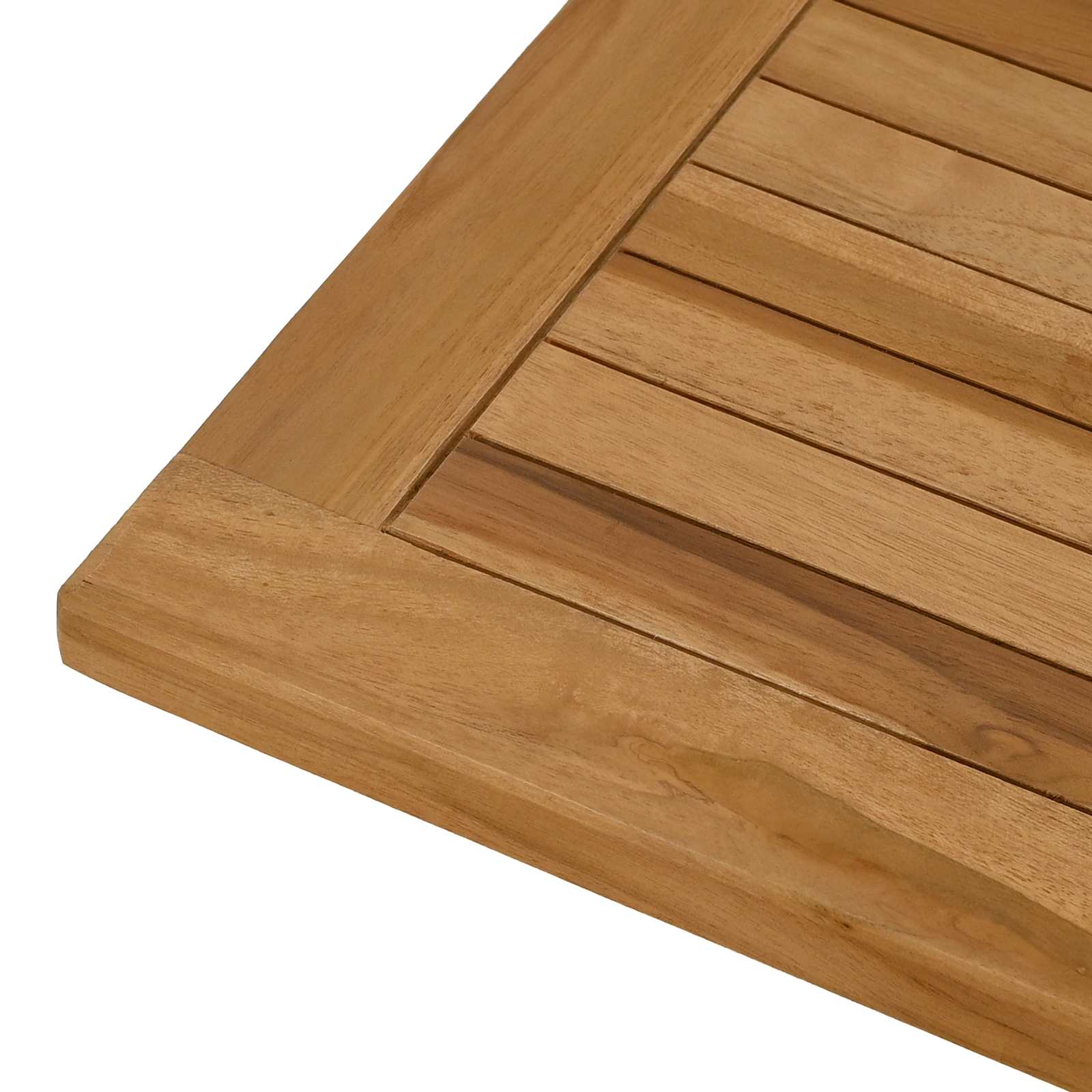 Plateau de table Rectangulaire Bois de teck massif Naturel - XIOS