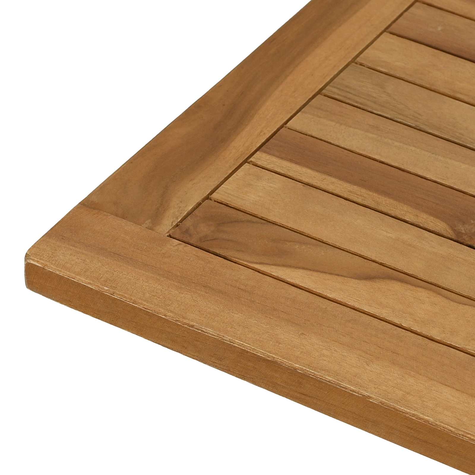 Plateau de table Rectangulaire Bois de teck massif Naturel - XIOS