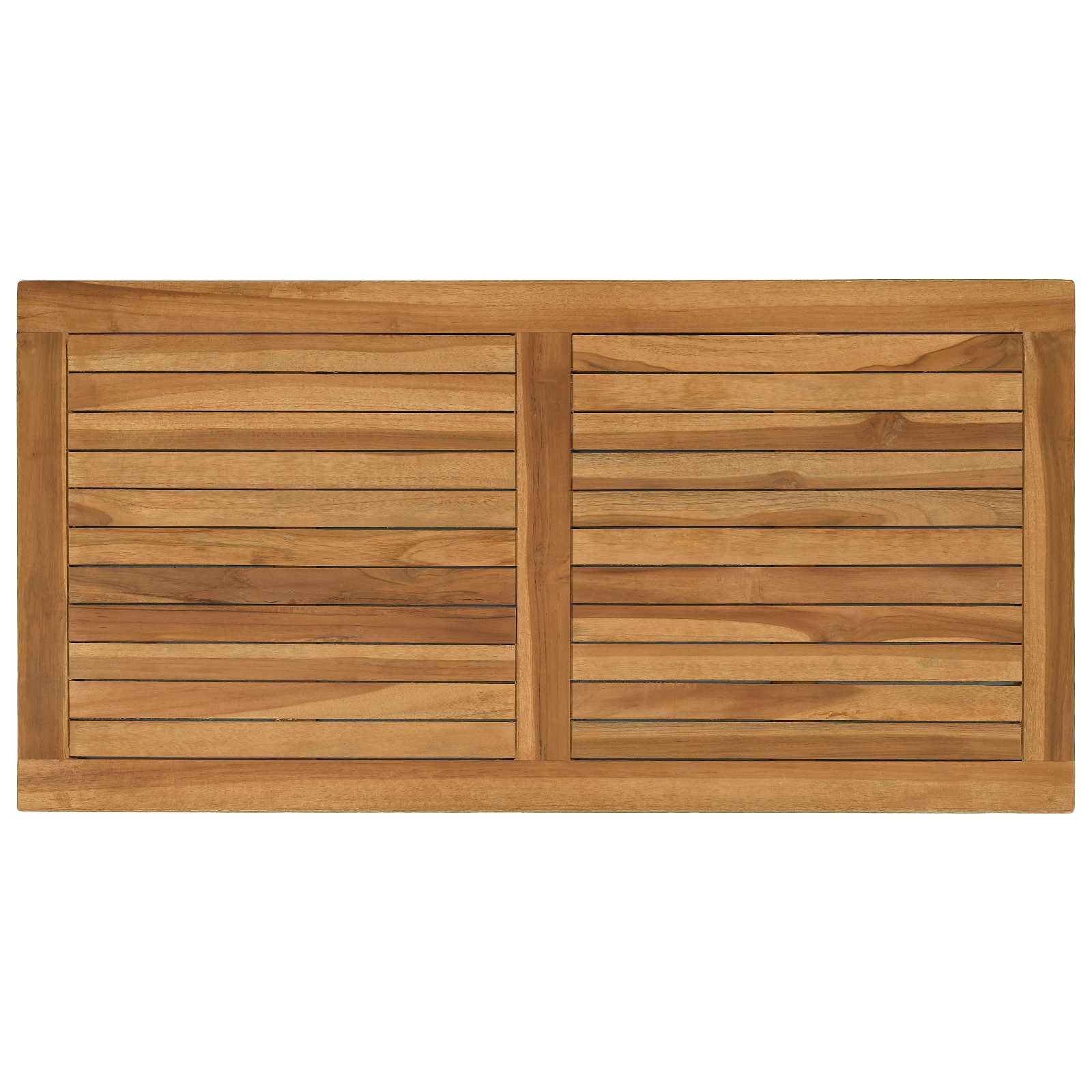 Plateau de table Rectangulaire Bois de teck massif Naturel - XIOS
