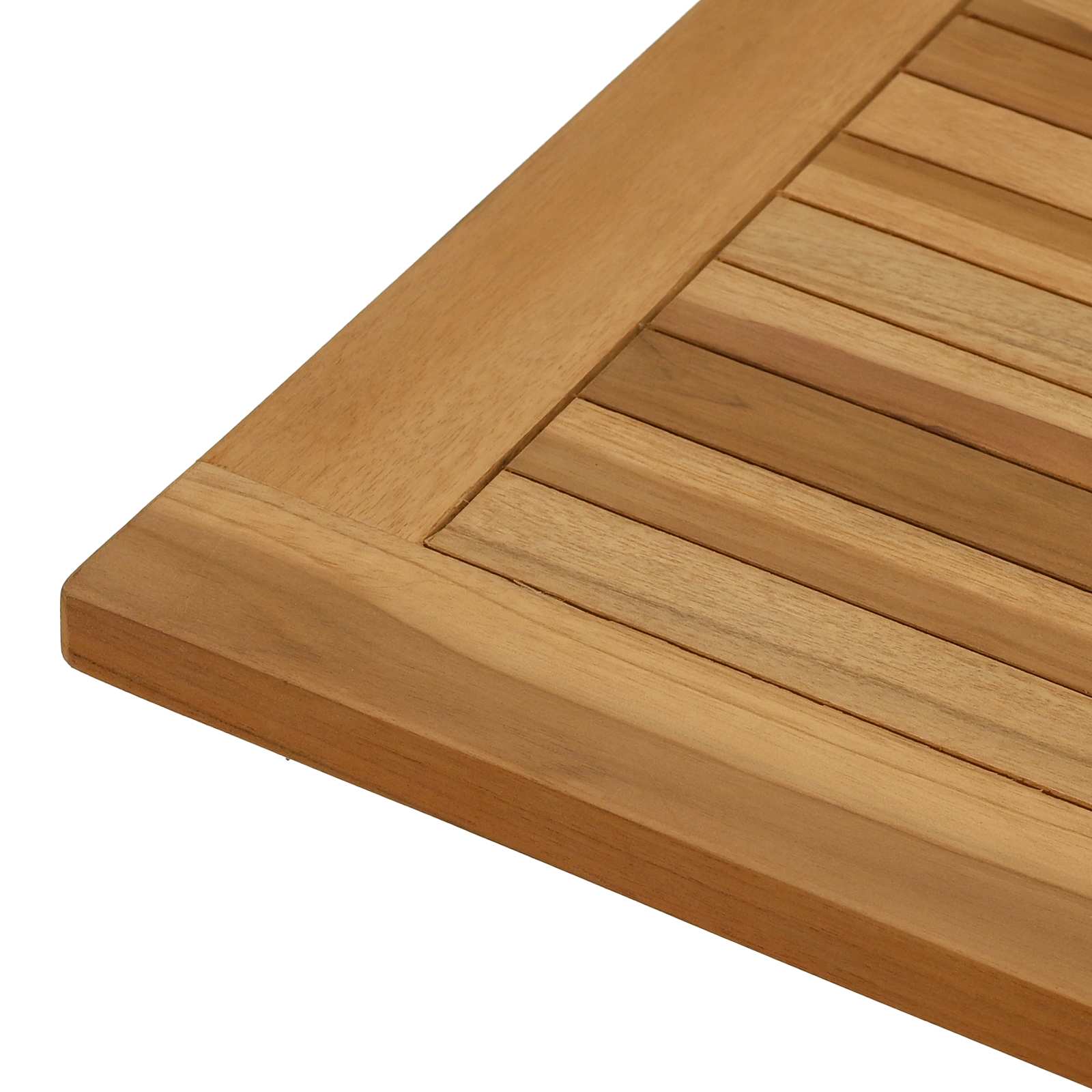Plateau de table Rectangulaire Bois de teck massif Naturel - XIOS