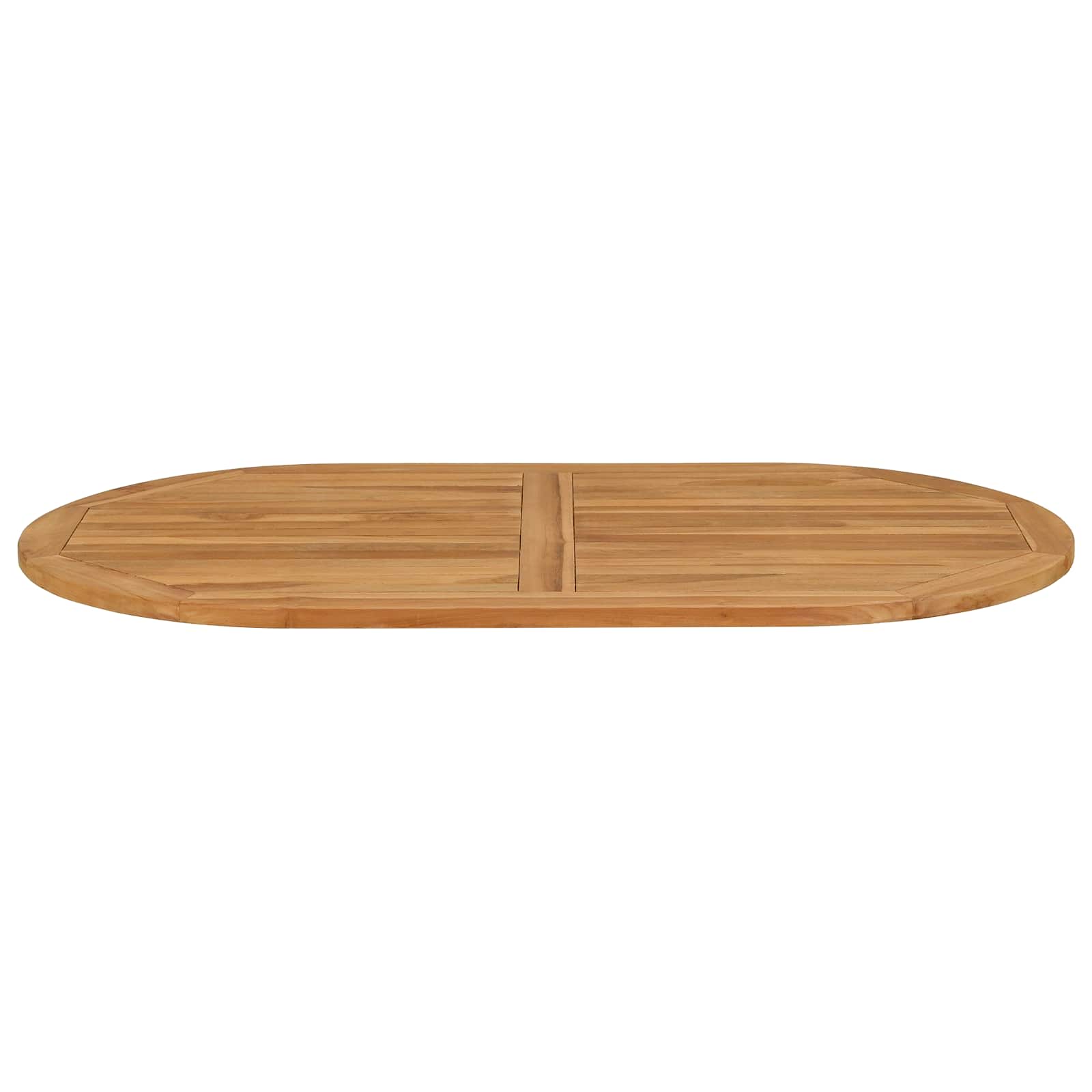Plateau de table ovale Bois de teck massif Naturel - XIOS