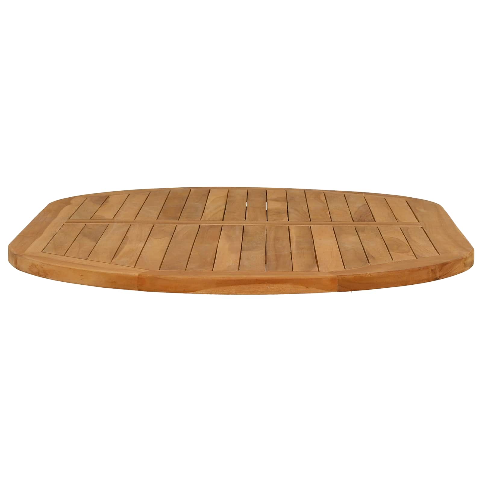 Plateau de table ovale Bois de teck massif Naturel - XIOS