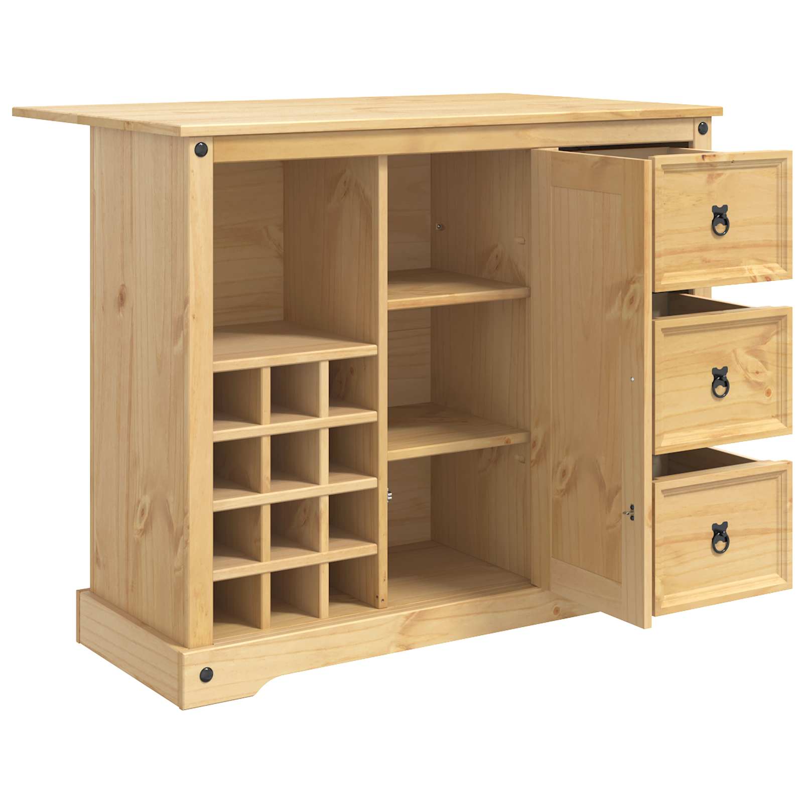 Rangement de cuisine Cire de Miel 112 x 70 x 91,5 cm Pin massif - XIOS