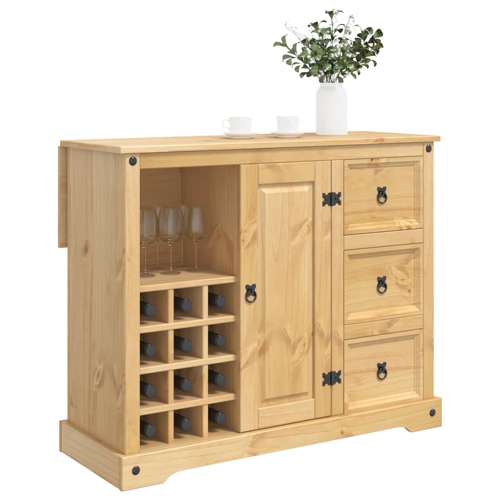 Rangement de cuisine Cire de Miel 112 x 70 x 91,5 cm Pin massif - XIOS