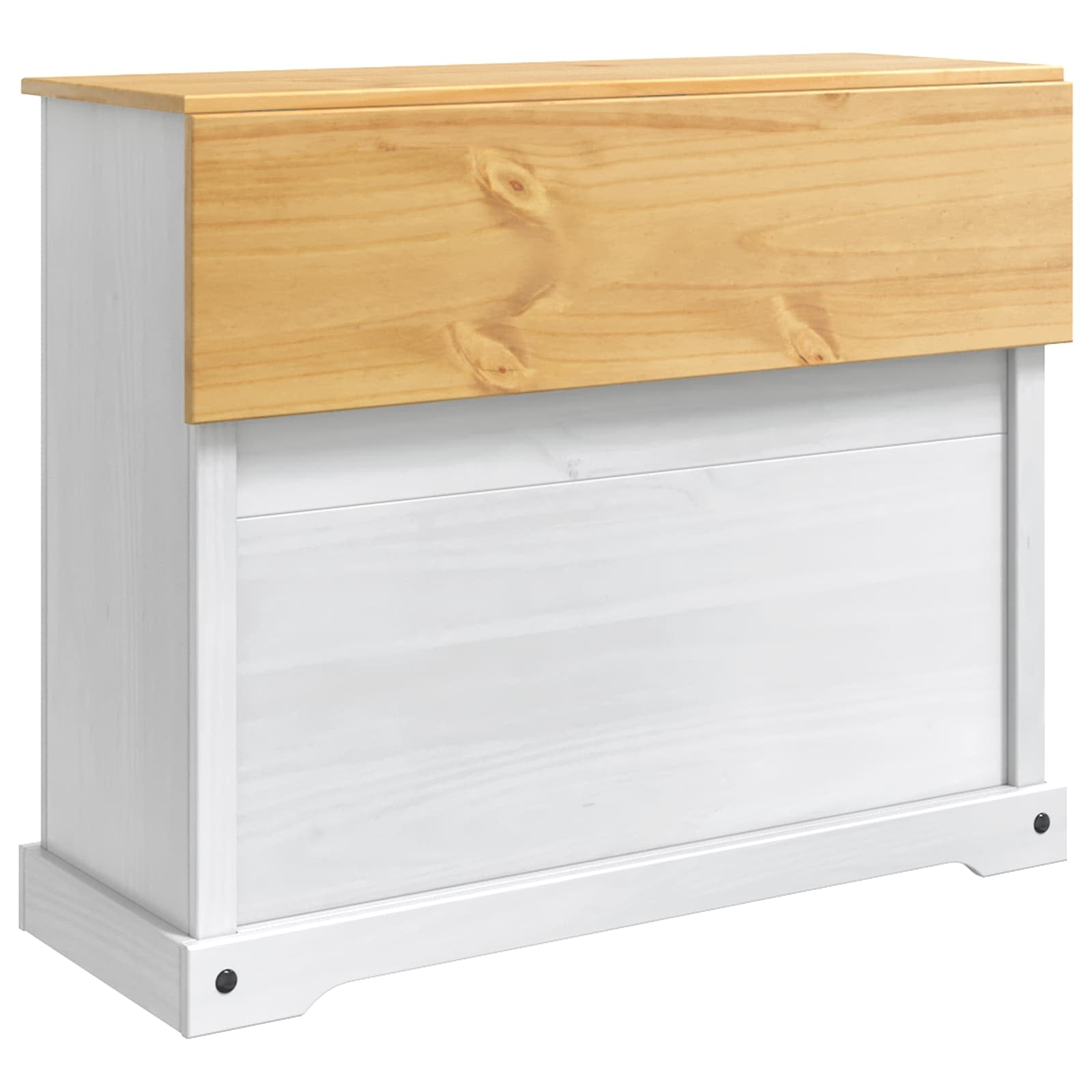 Rangement de cuisine Blanc et Cire de Miel 112 x 70 x 91,5 cm - XIOS