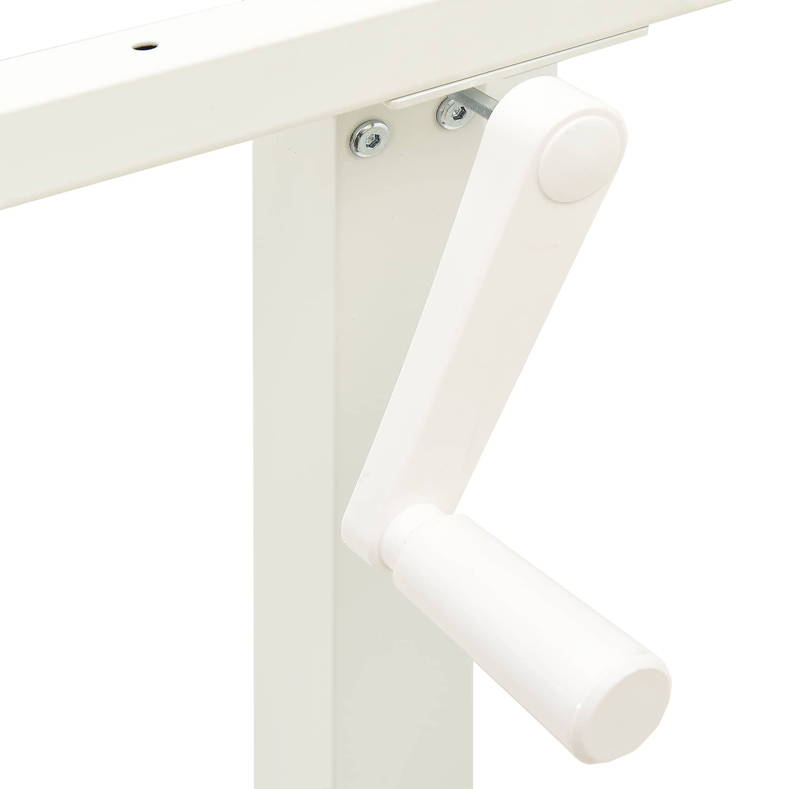 Bureau Blanc et Naturel 120 x 60 cm Bois de chêne massif - XIOS