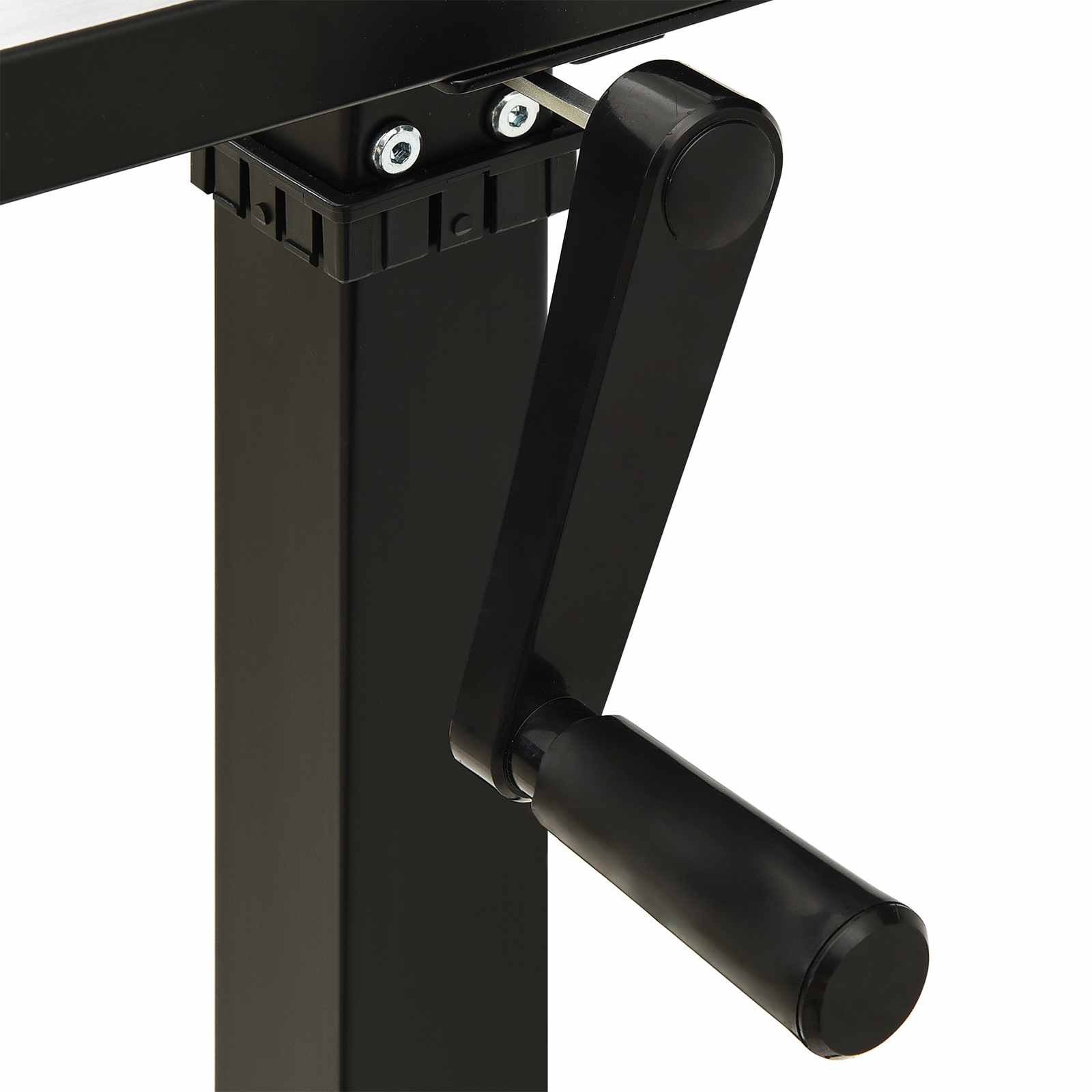 Bureau Noir et naturel 120 x 60 cm Bois de chêne massif - XIOS
