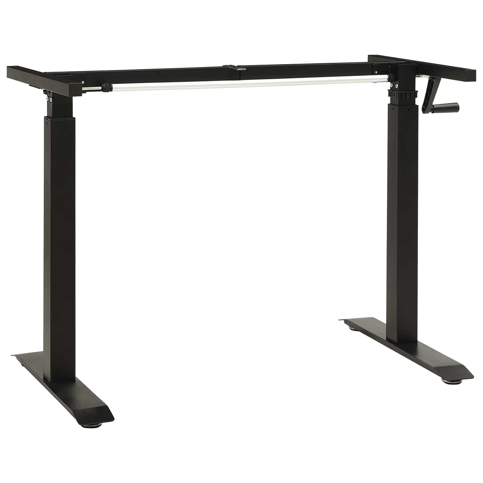 Bureau Noir et naturel 120 x 60 cm Bois de chêne massif - XIOS