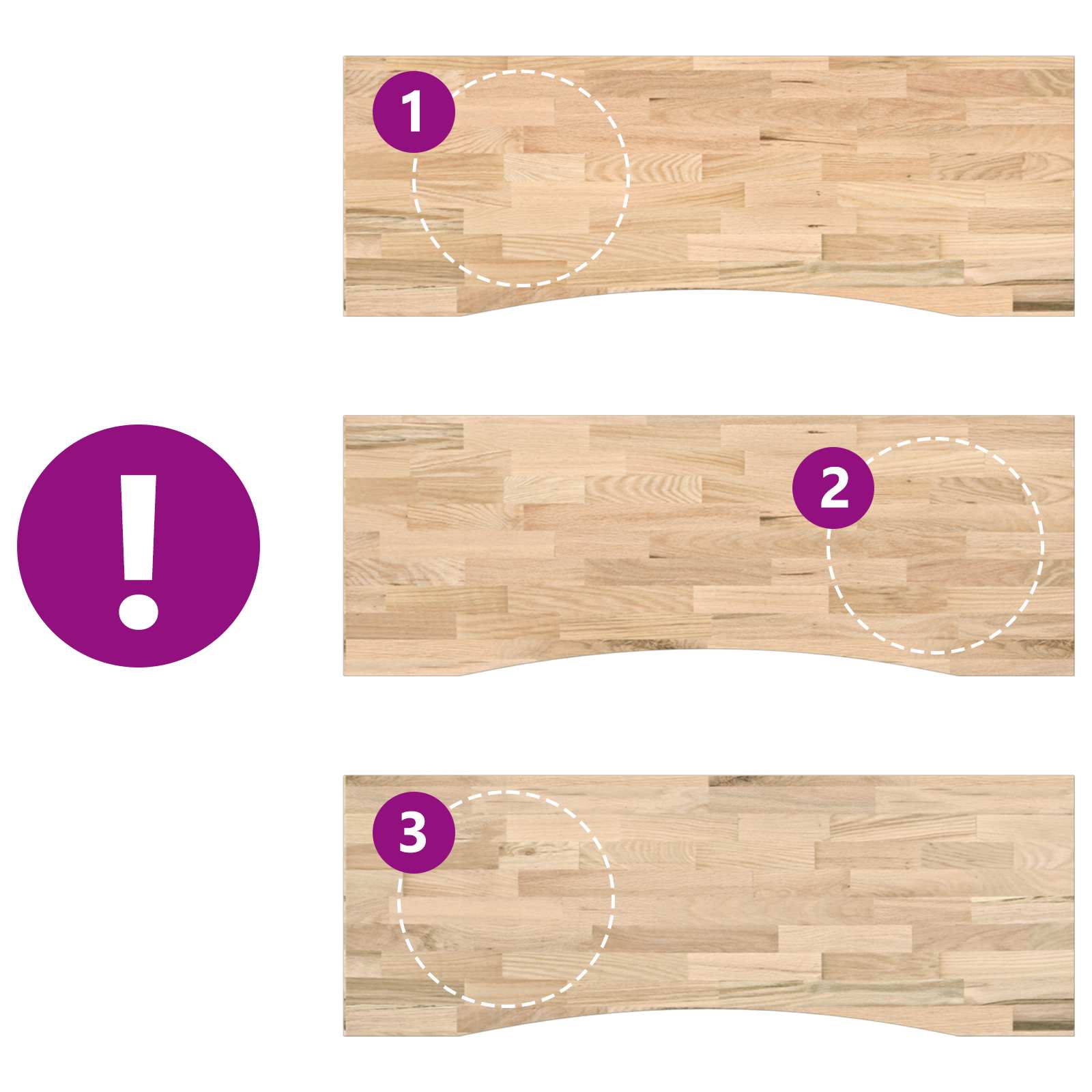 Bureau Noir et naturel 140 x 60 cm Bois de chêne massif - XIOS