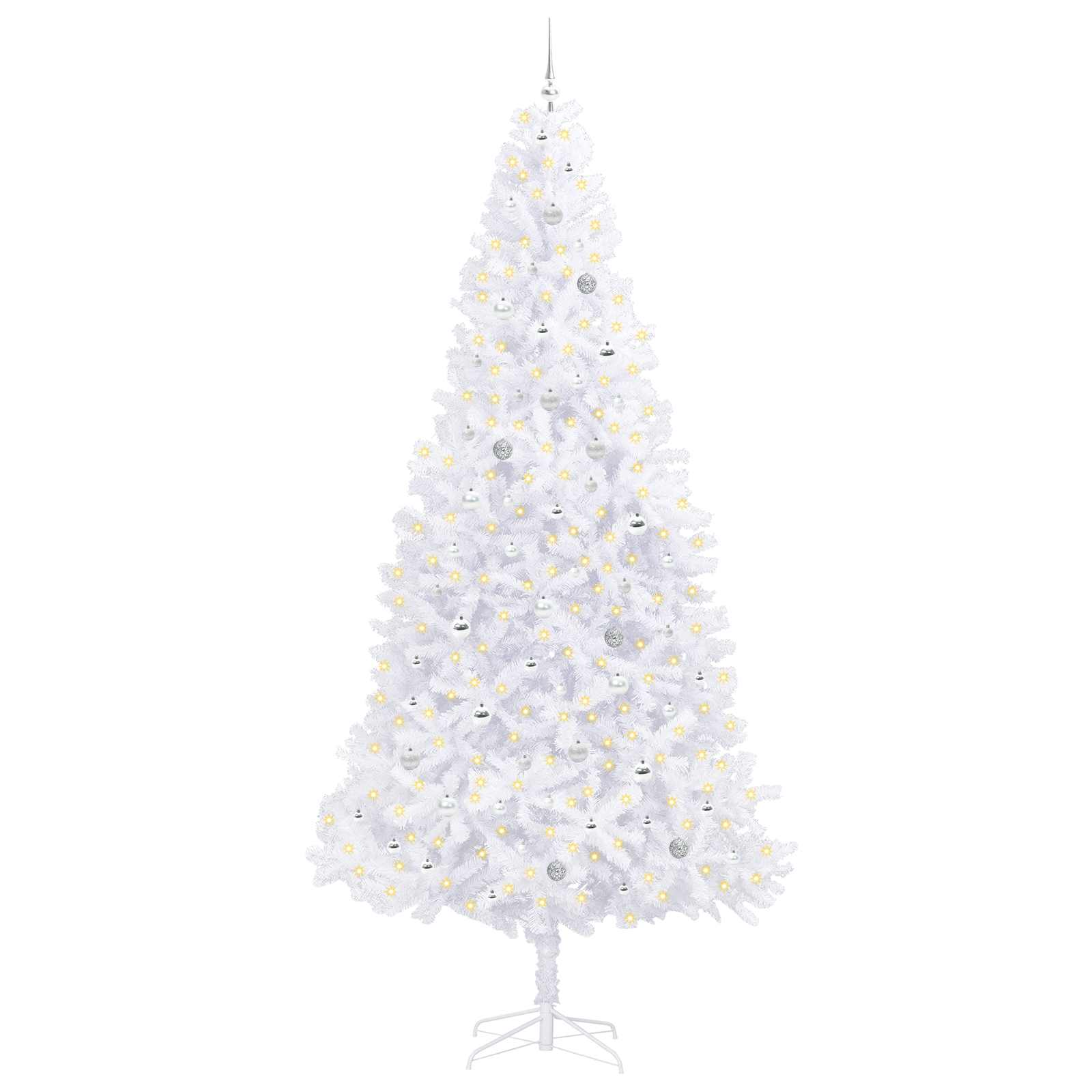 Sapin de Noël artificiel avec 300 LED Blanc 300 cm PVC et Acier - XIOS