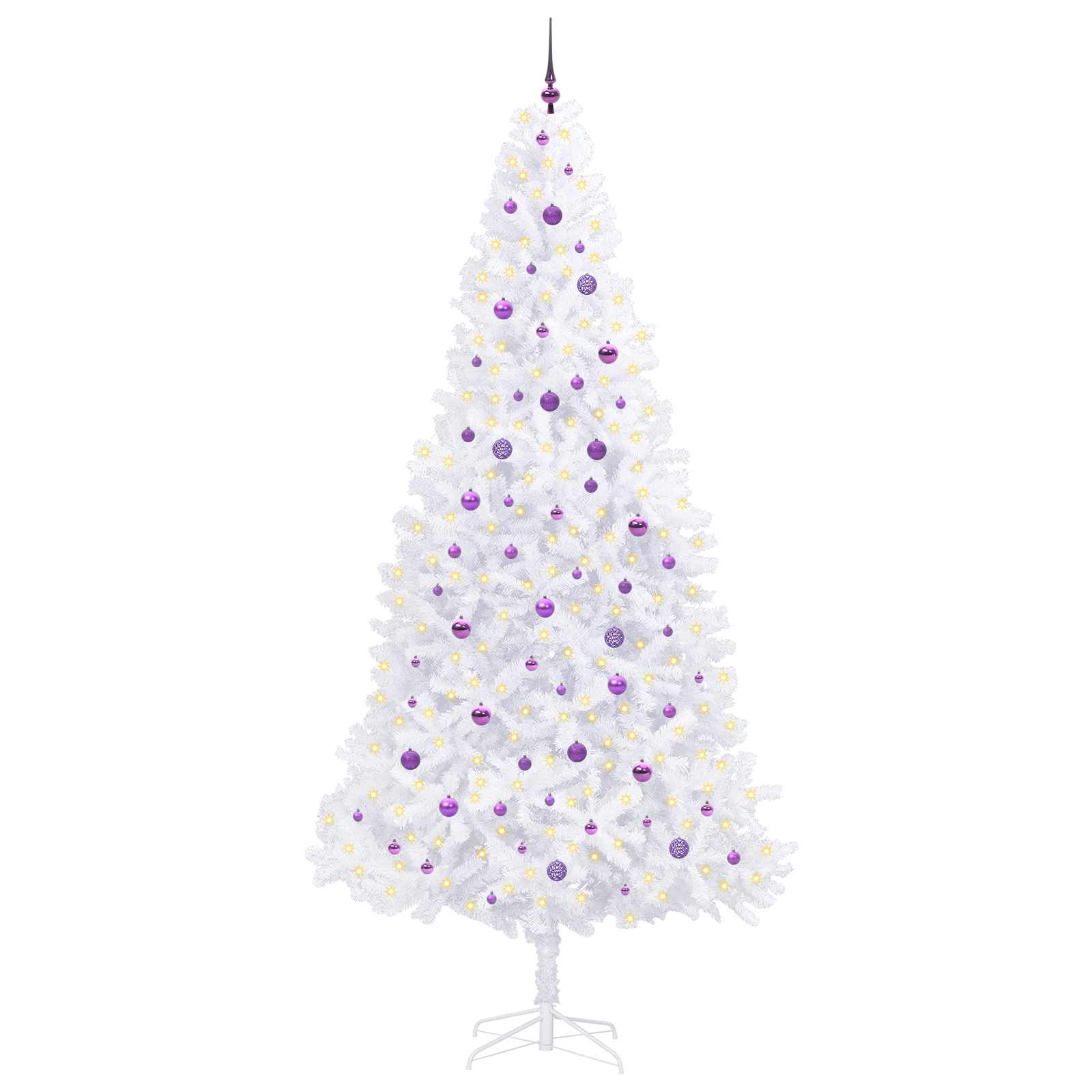 Sapin de Noël artificiel avec 300 LED Blanc 300 cm PVC et Acier - XIOS