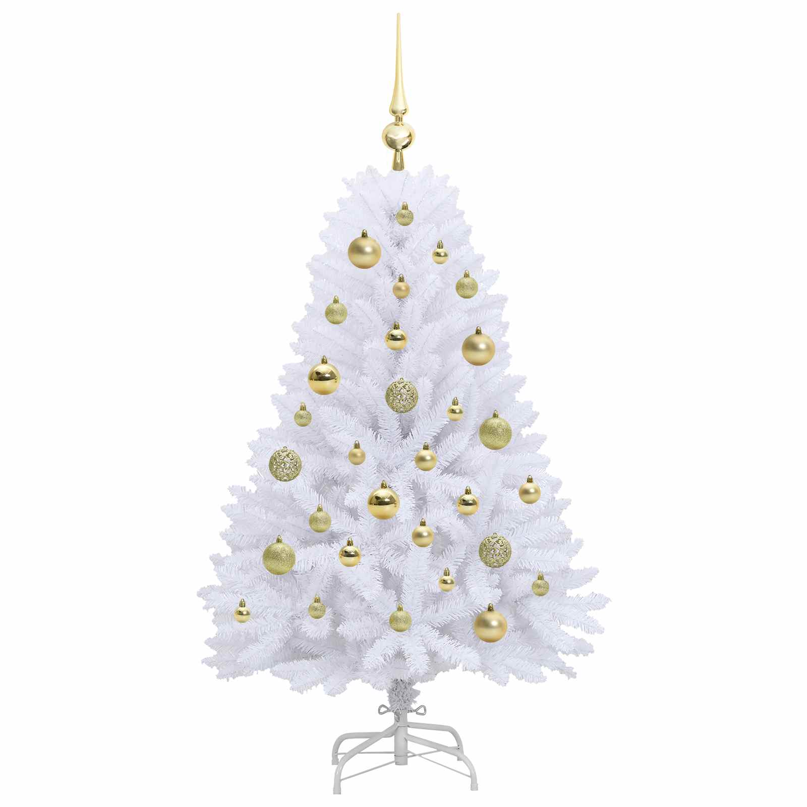 Sapin de Noël Artificiel à Branches Articulées Blanc 120 cm - XIOS