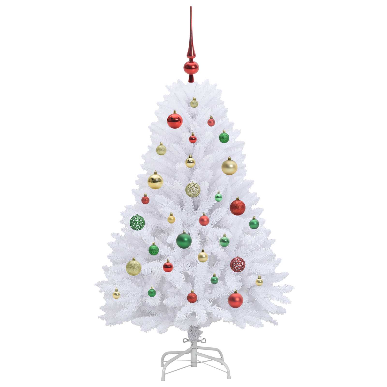 Sapin de Noël Artificiel à Branches Articulées Blanc 120 cm - XIOS
