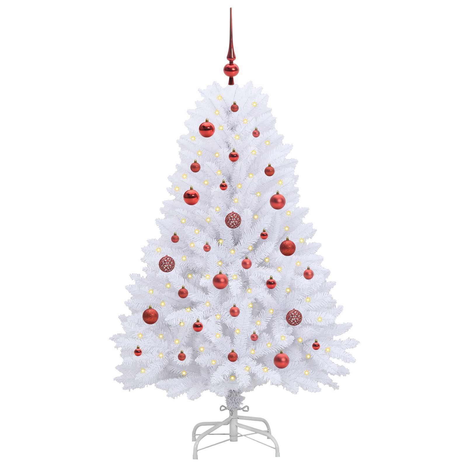 Sapin de Noël Artificiel à Branches Articulées Blanc 150 cm - XIOS