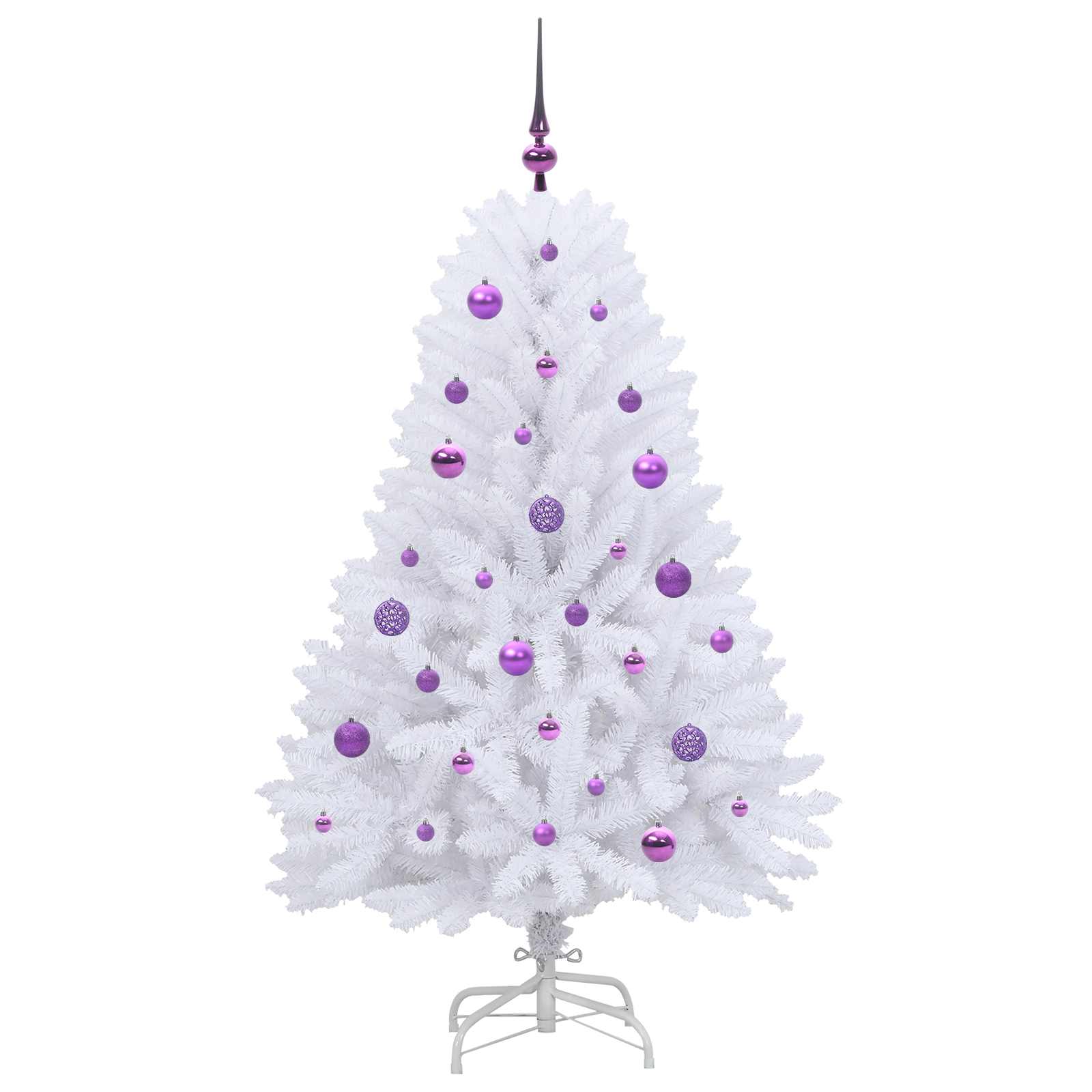 Sapin de Noël Artificiel à Branches Articulées Blanc 150 cm - XIOS
