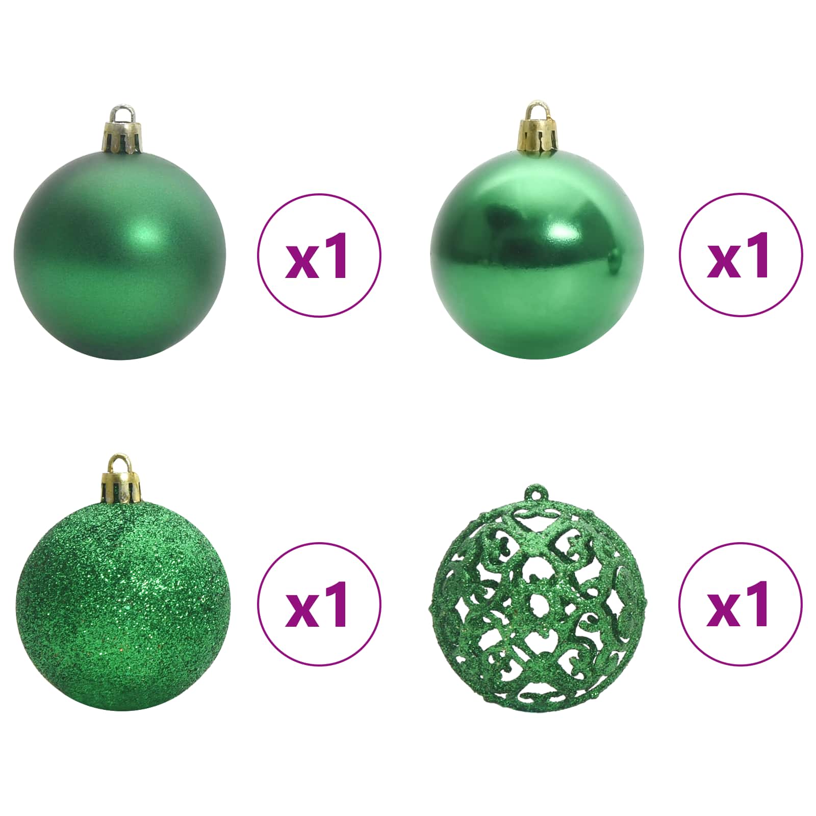 Sapin de Noël Artificiel à Branches Articulées Blanc 150 cm - XIOS