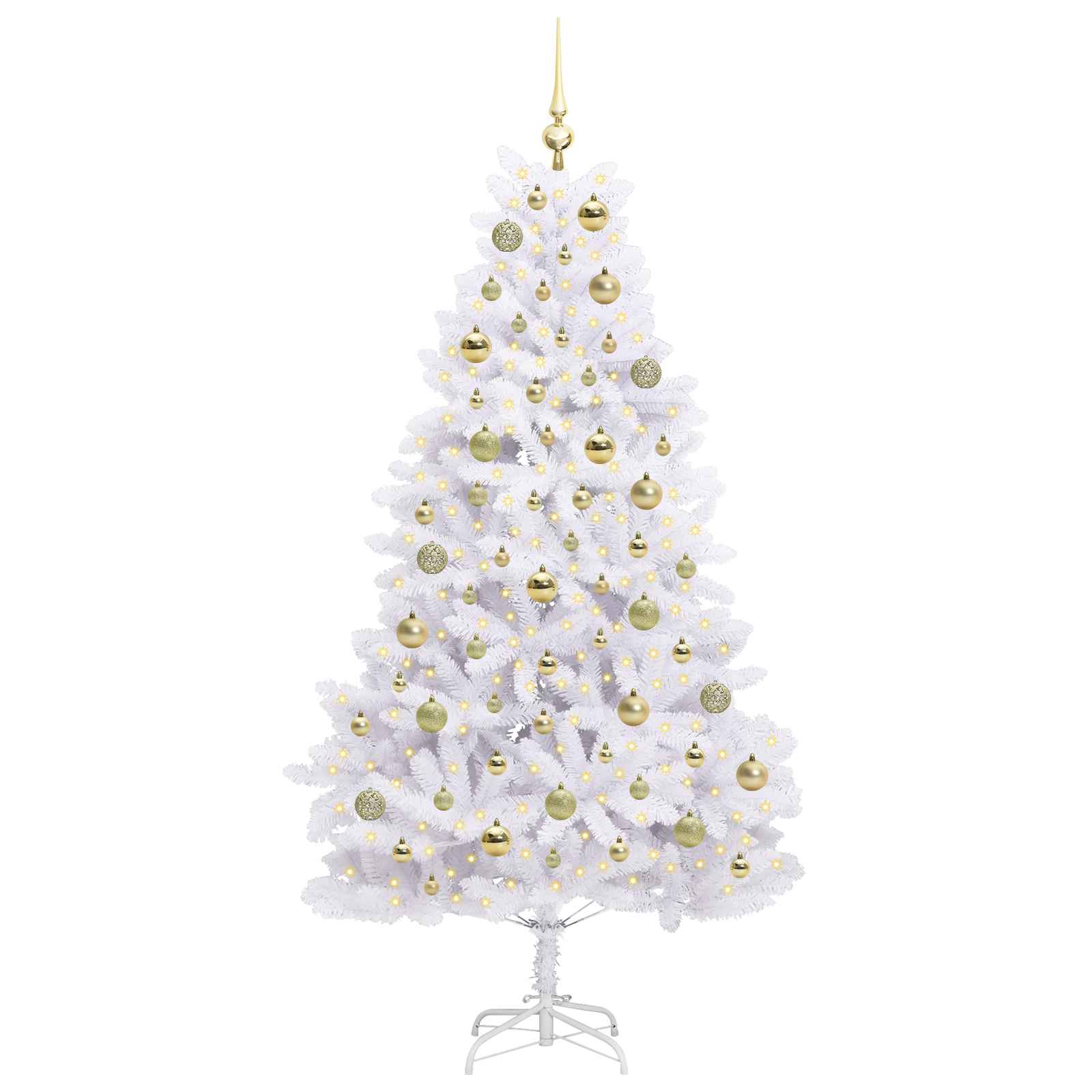 Sapin de Noël Artificiel à Branches Articulées Blanc 180 cm - XIOS