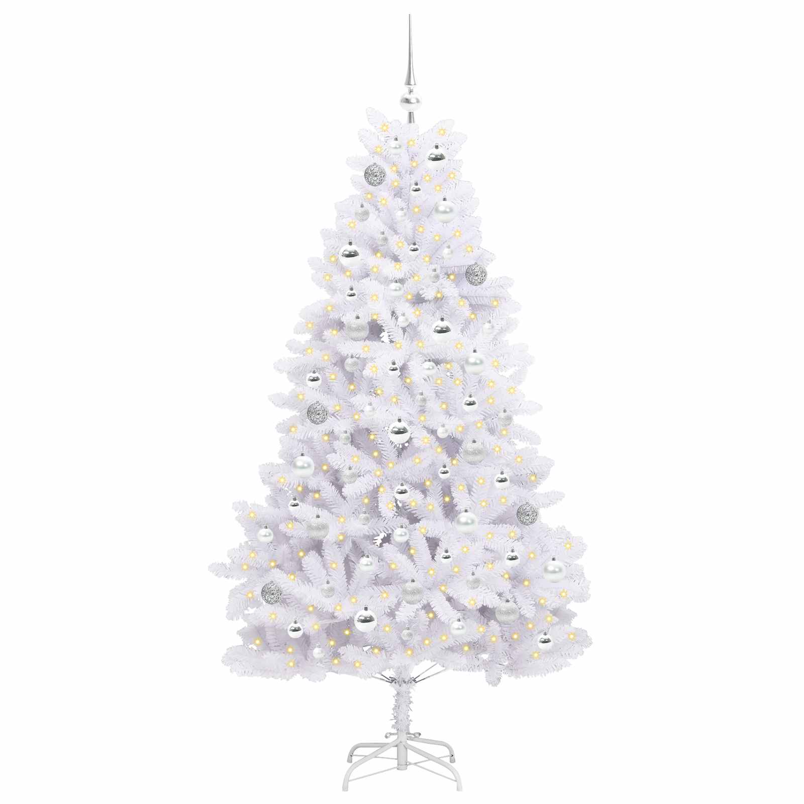 Sapin de Noël Artificiel à Branches Articulées Blanc 180 cm - XIOS