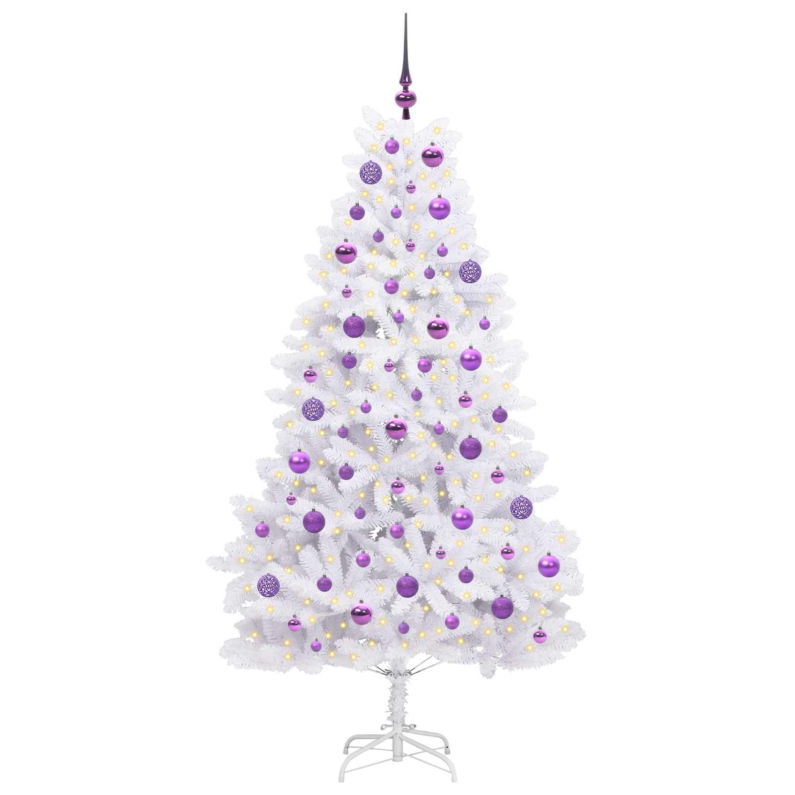 Sapin de Noël Artificiel à Branches Articulées Blanc 180 cm - XIOS