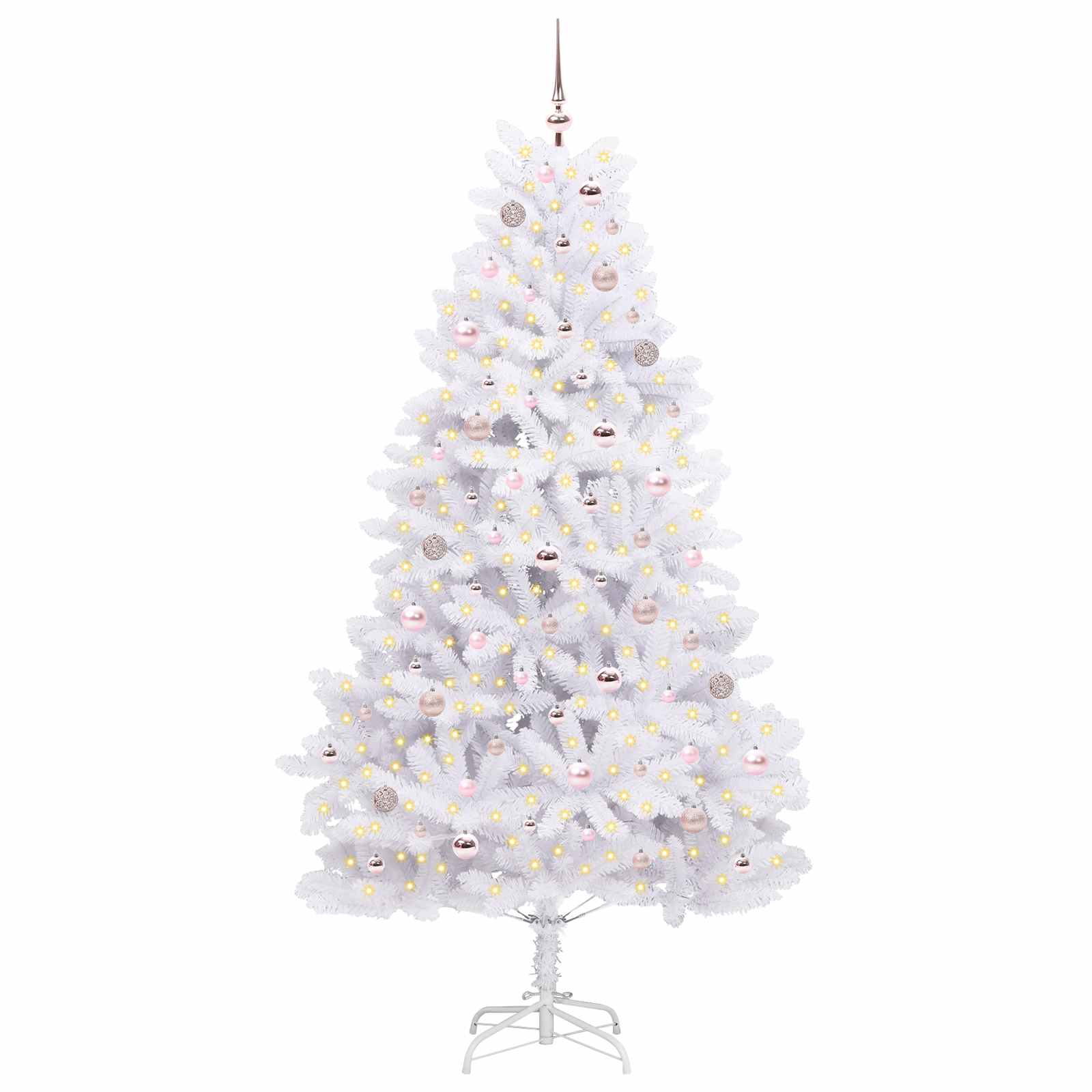 Sapin de Noël Artificiel à Branches Articulées Blanc 210 cm - XIOS