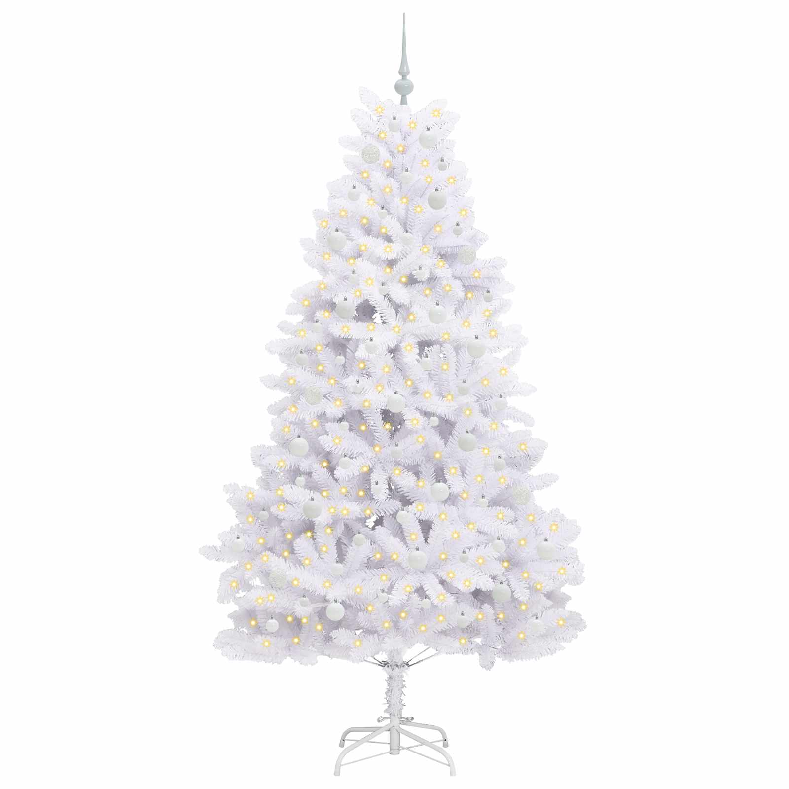 Sapin de Noël Artificiel à Branches Articulées Blanc 210 cm - XIOS