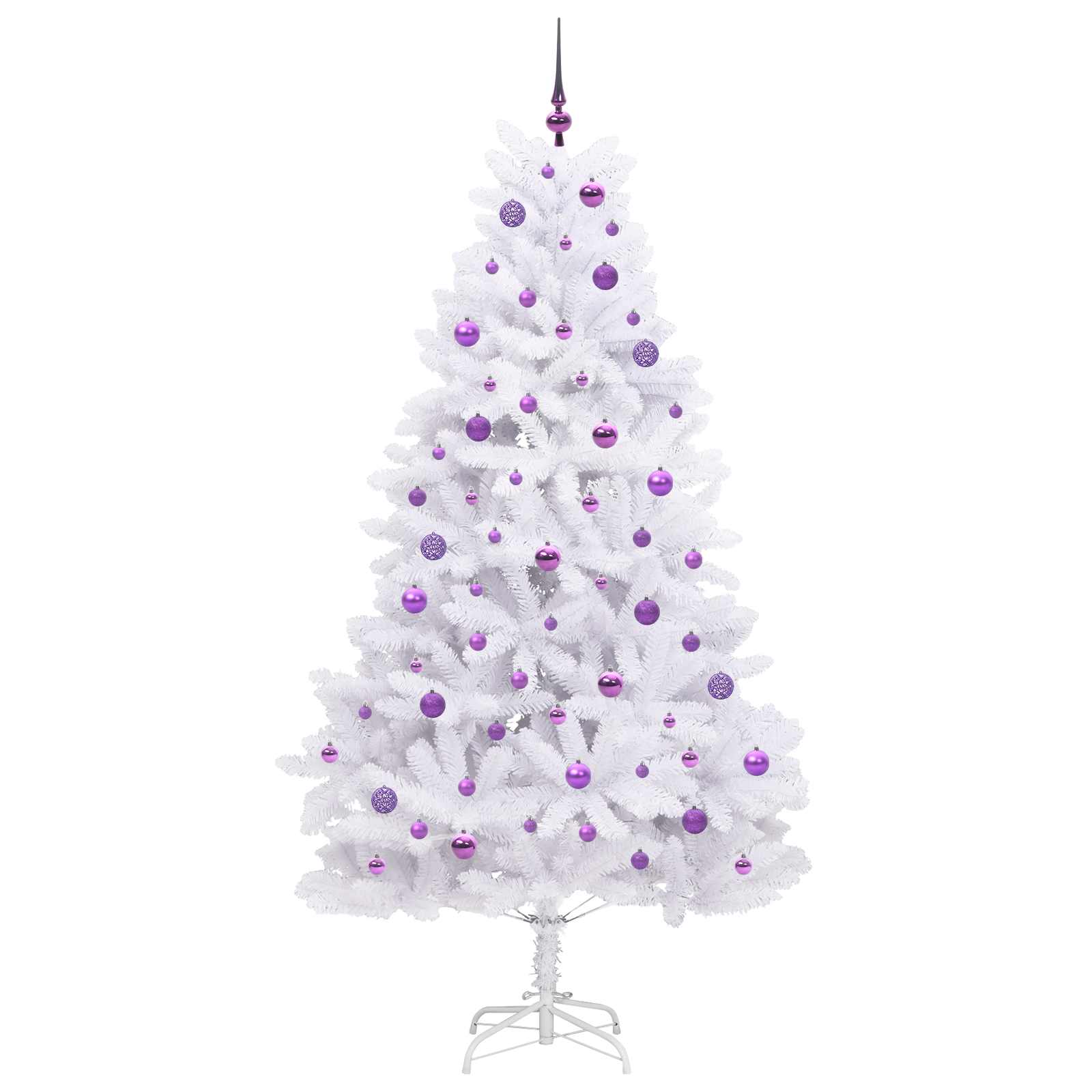 Sapin de Noël Artificiel à Branches Articulées Blanc 210 cm - XIOS