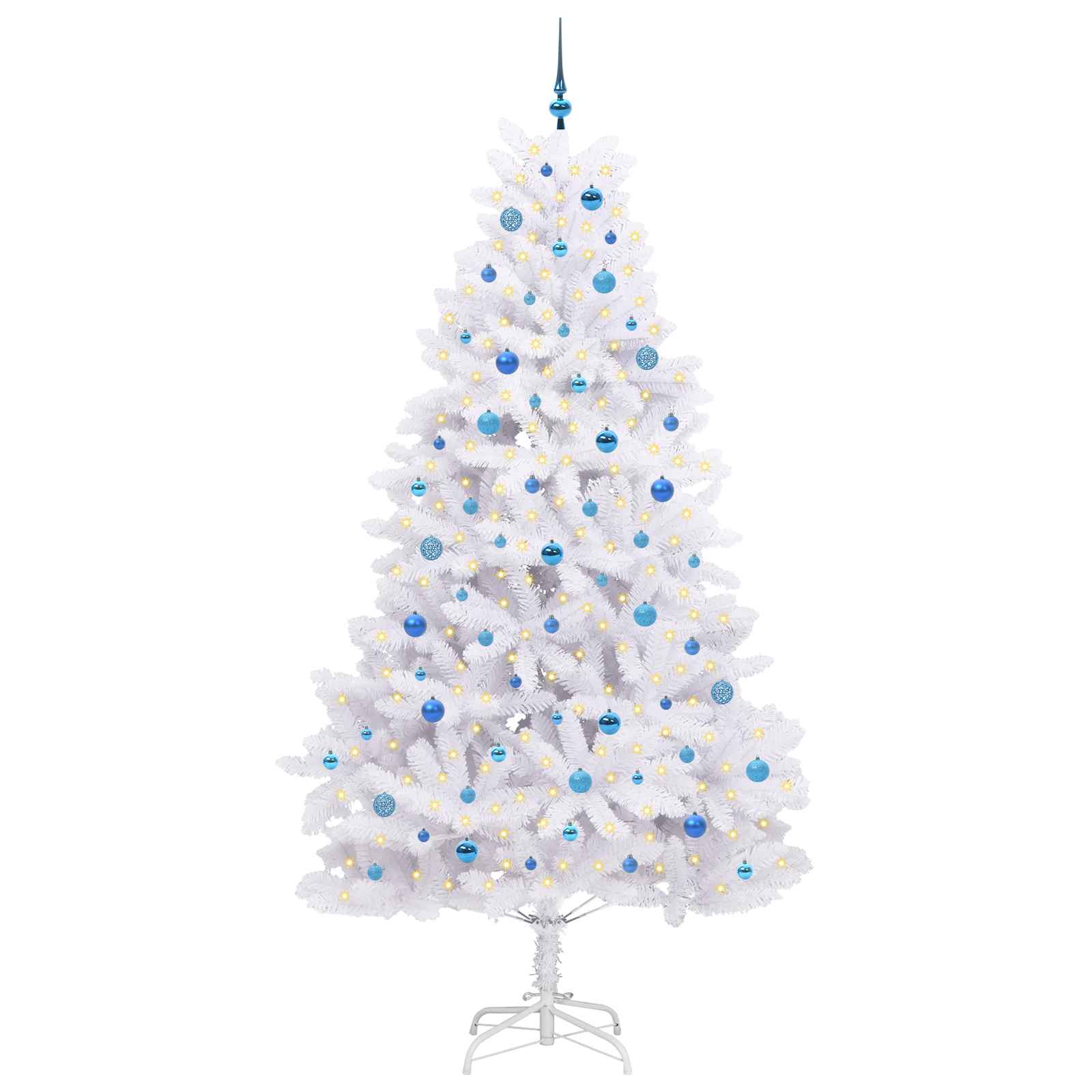 Sapin de Noël Artificiel à Branches Articulées Blanc 240 cm