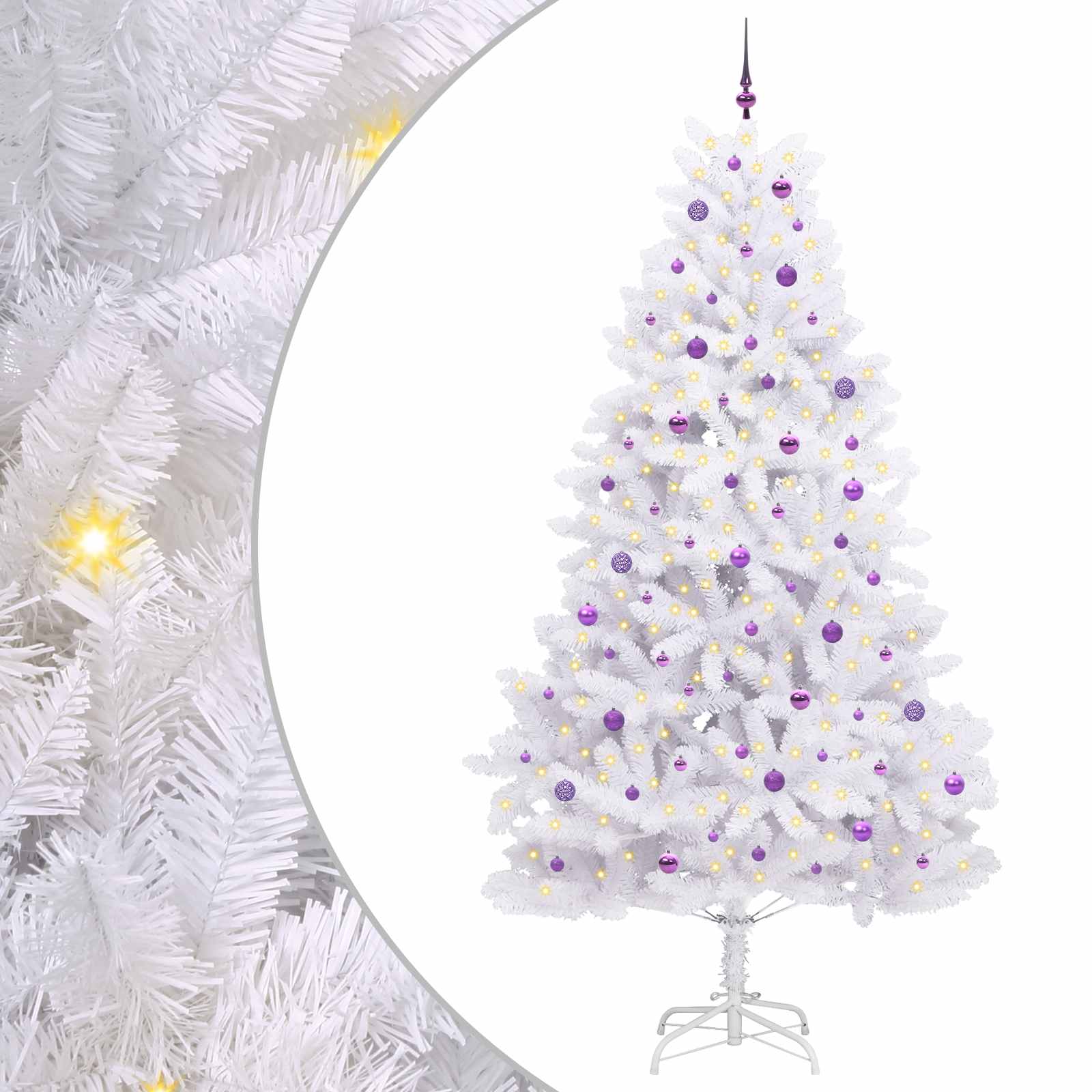 Sapin de Noël Artificiel à Branches Articulées Blanc 270 cm - XIOS