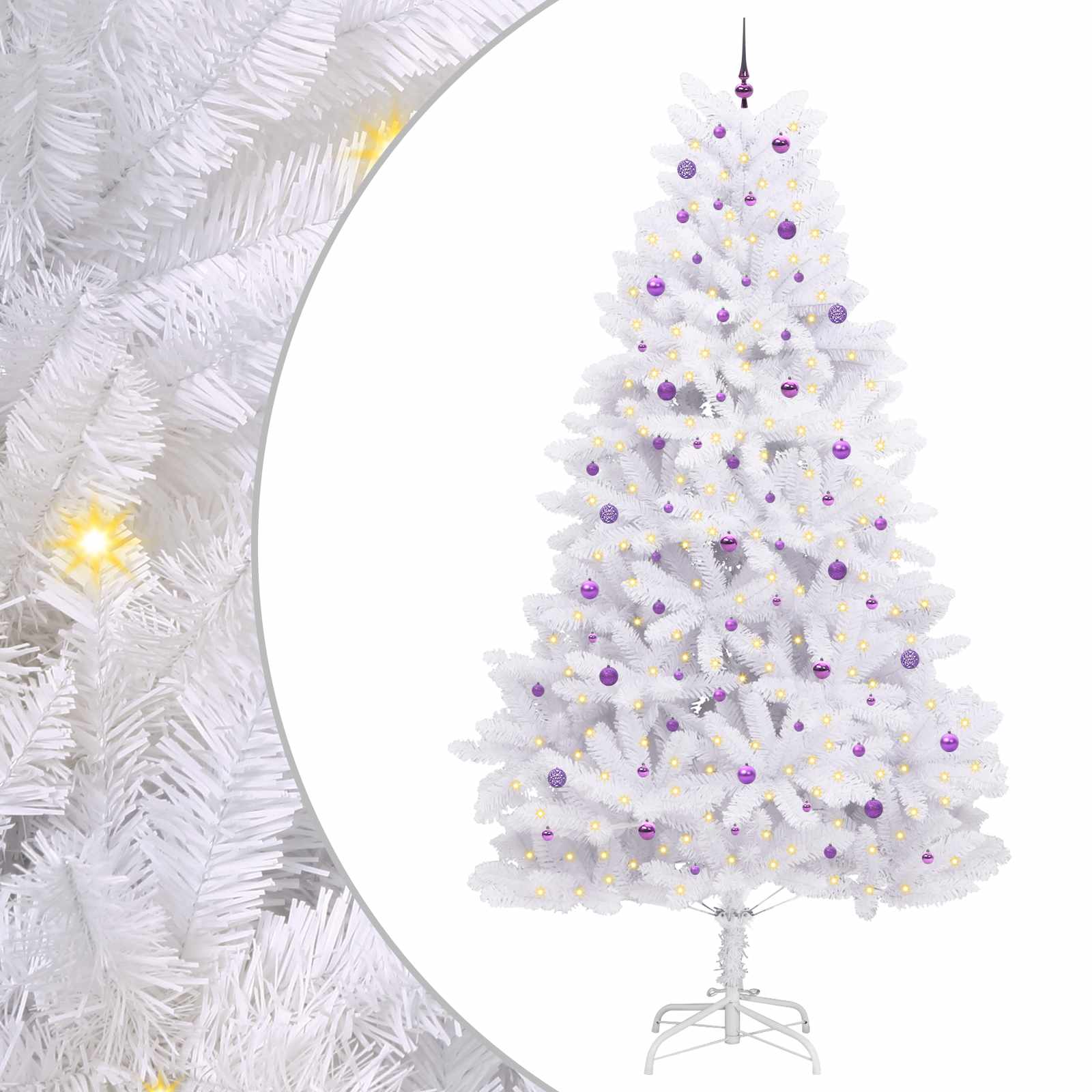 Sapin de Noël Artificiel à Branches Articulées Blanc 300 cm - XIOS