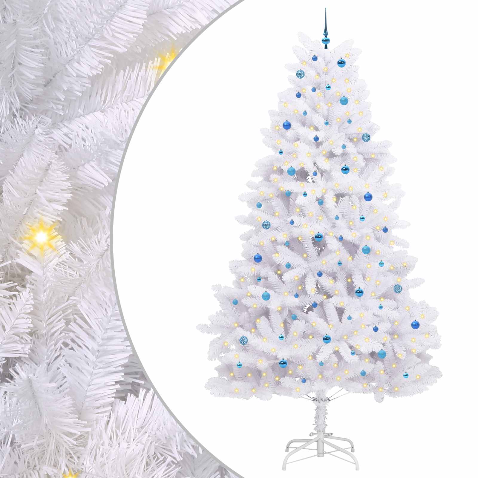 Sapin de Noël Artificiel à Branches Articulées Blanc 300 cm - XIOS