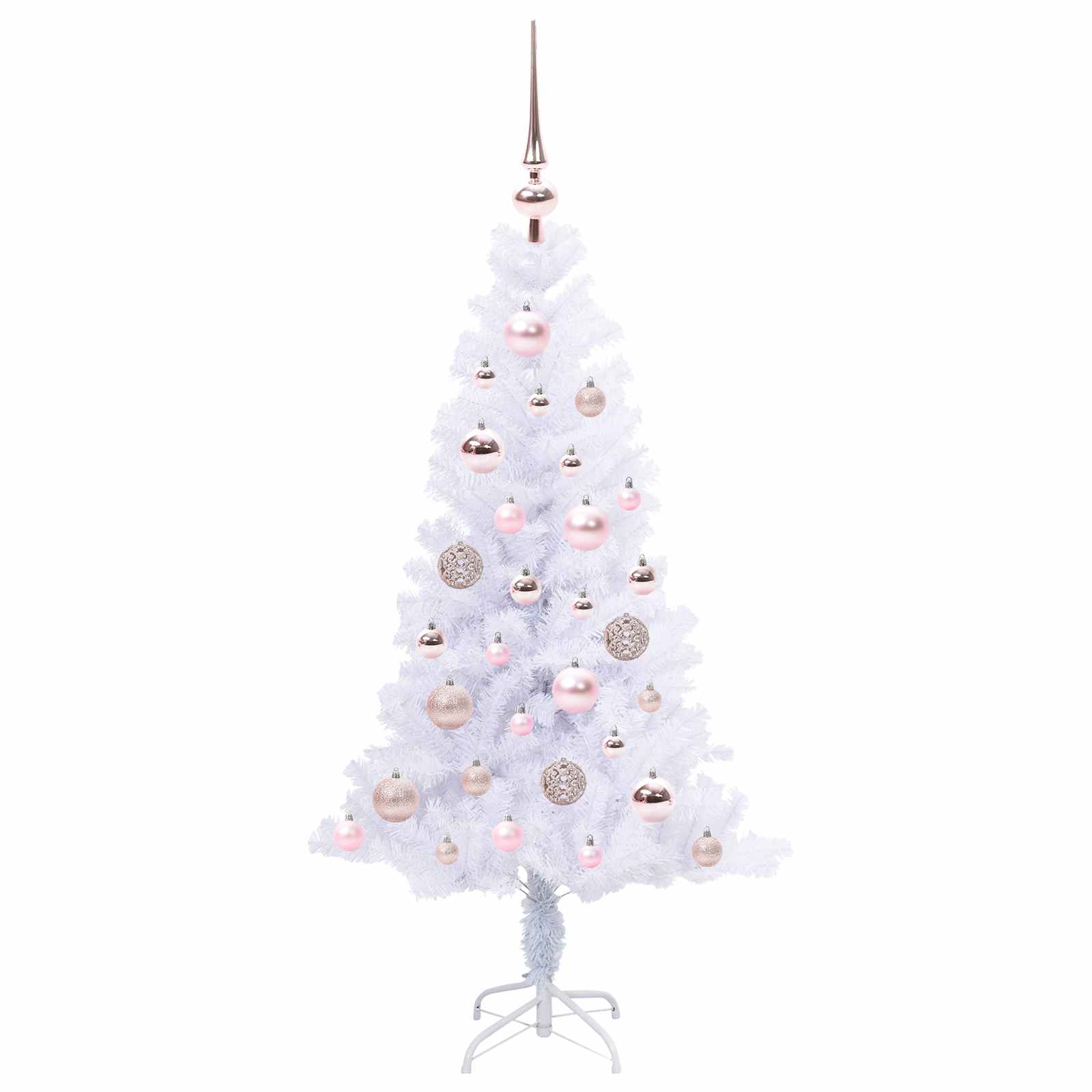 Sapin de Noël artificiel avec 150 LED Blanc 120 cm PVC et Acier - XIOS