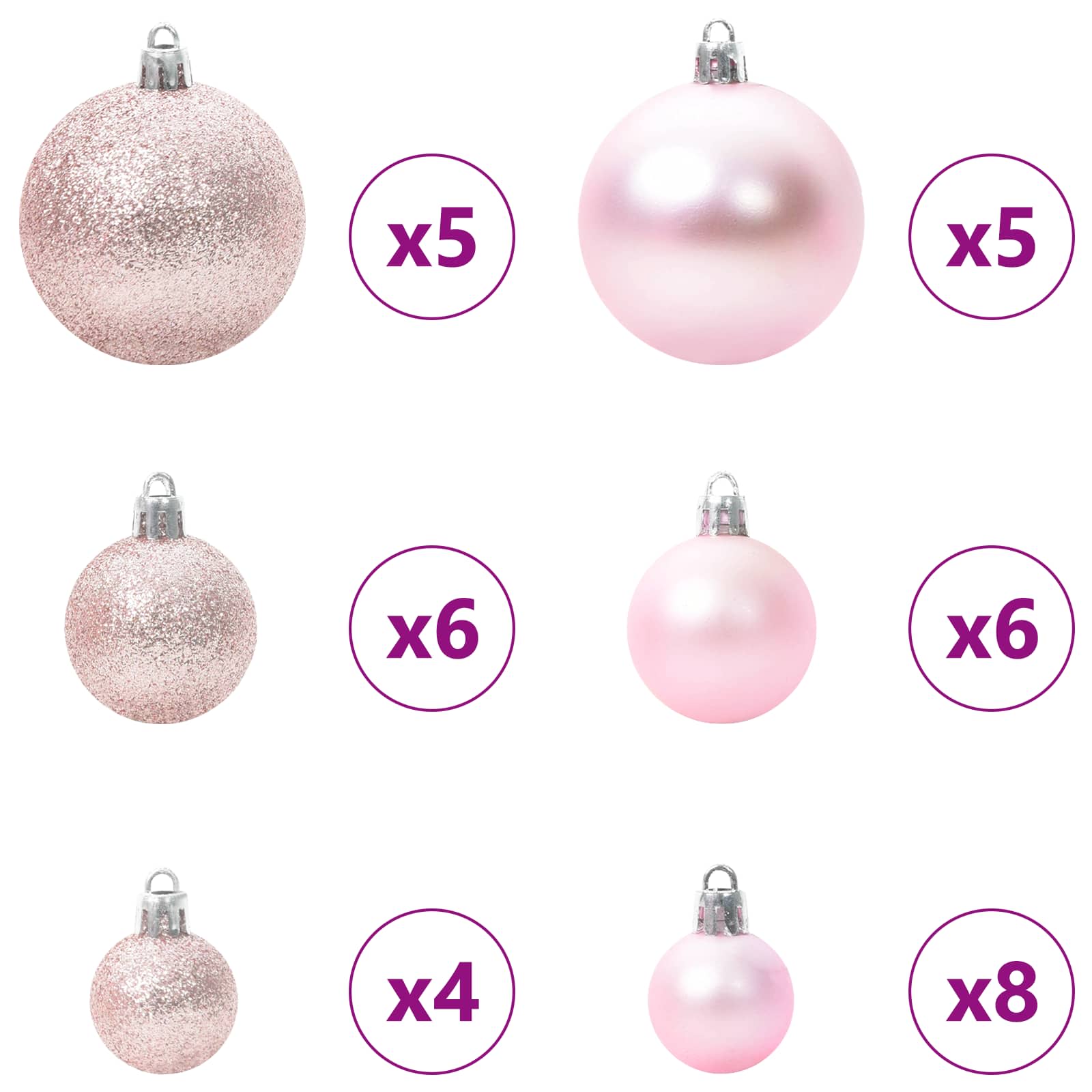 Sapin de Noël artificiel avec 150 LED Blanc 120 cm PVC et Acier - XIOS