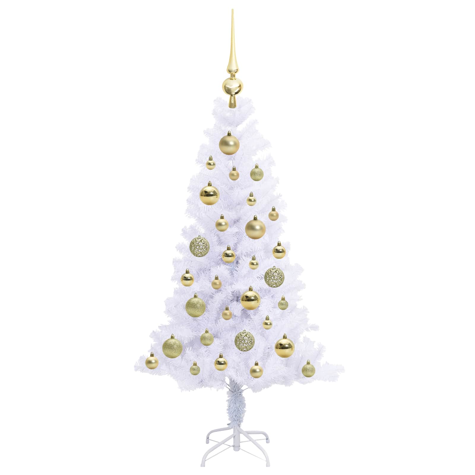 Sapin de Noël artificiel avec 150 LED Blanc 120 cm PVC et Acier - XIOS