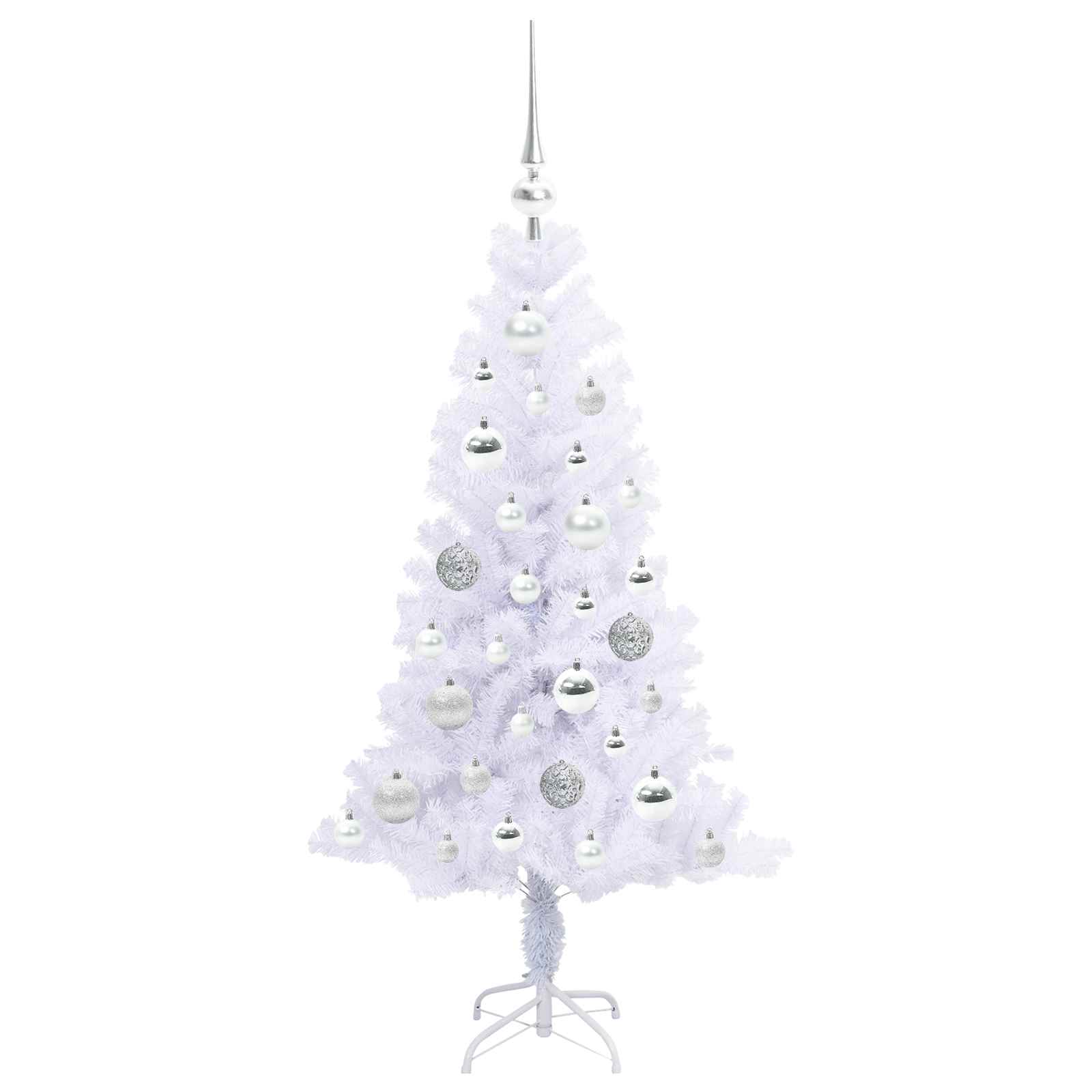 Sapin de Noël artificiel avec 150 LED Blanc 120 cm PVC et Acier - XIOS