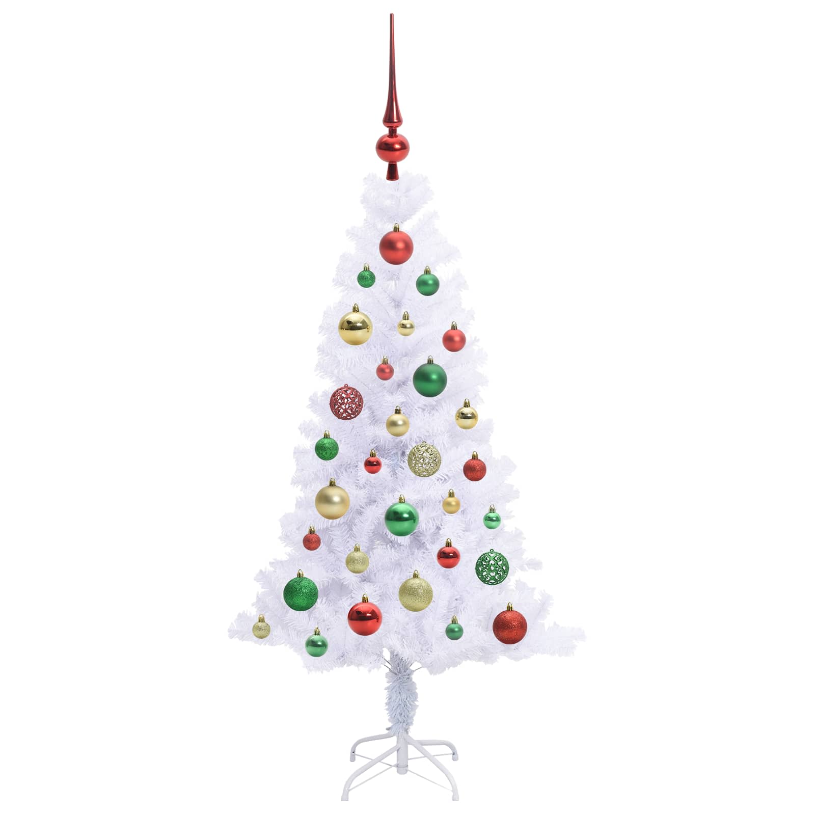 Sapin de Noël artificiel avec 150 LED Blanc 120 cm PVC et Acier - XIOS