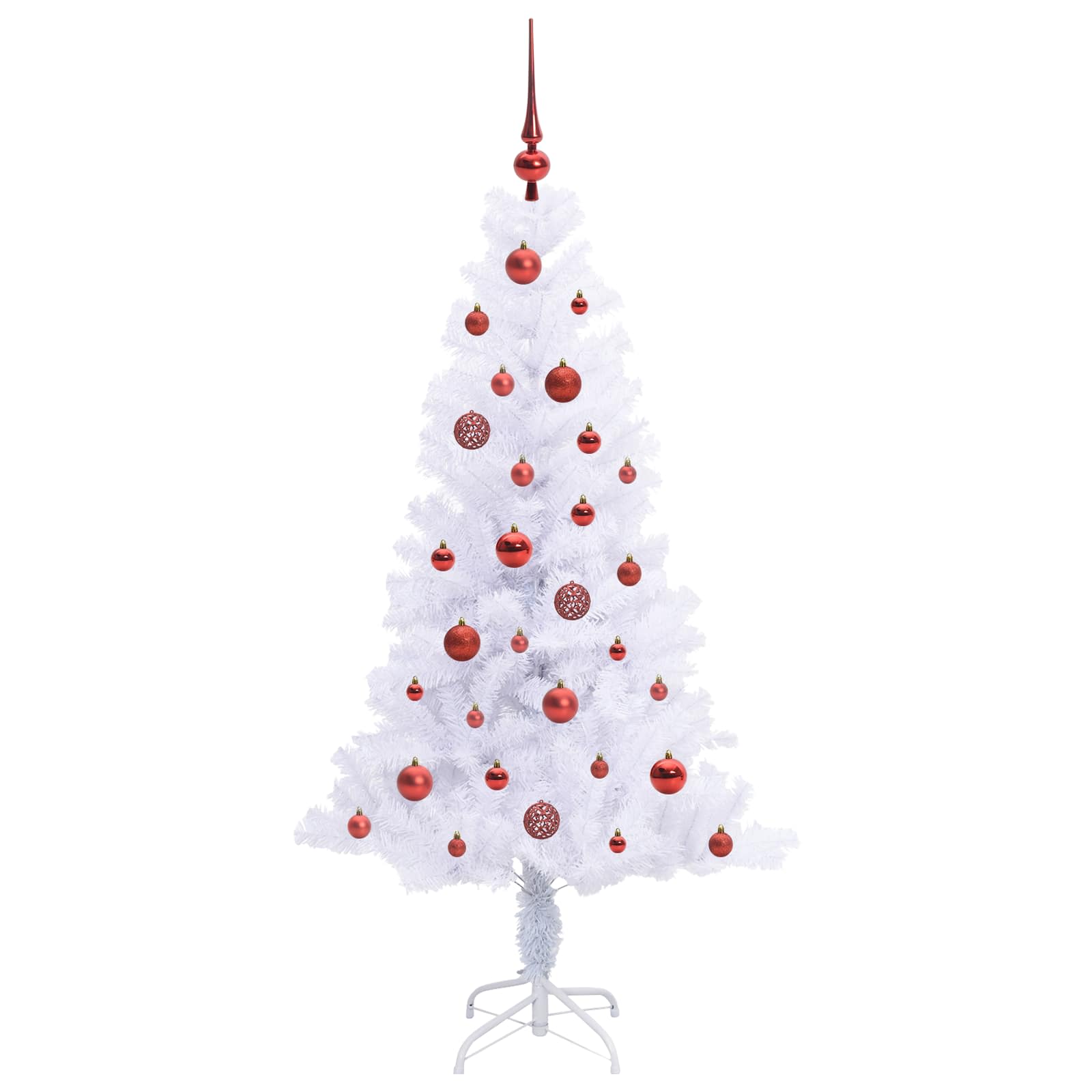 Sapin de Noël artificiel avec 150 LED Blanc 150 cm PVC et Acier - XIOS