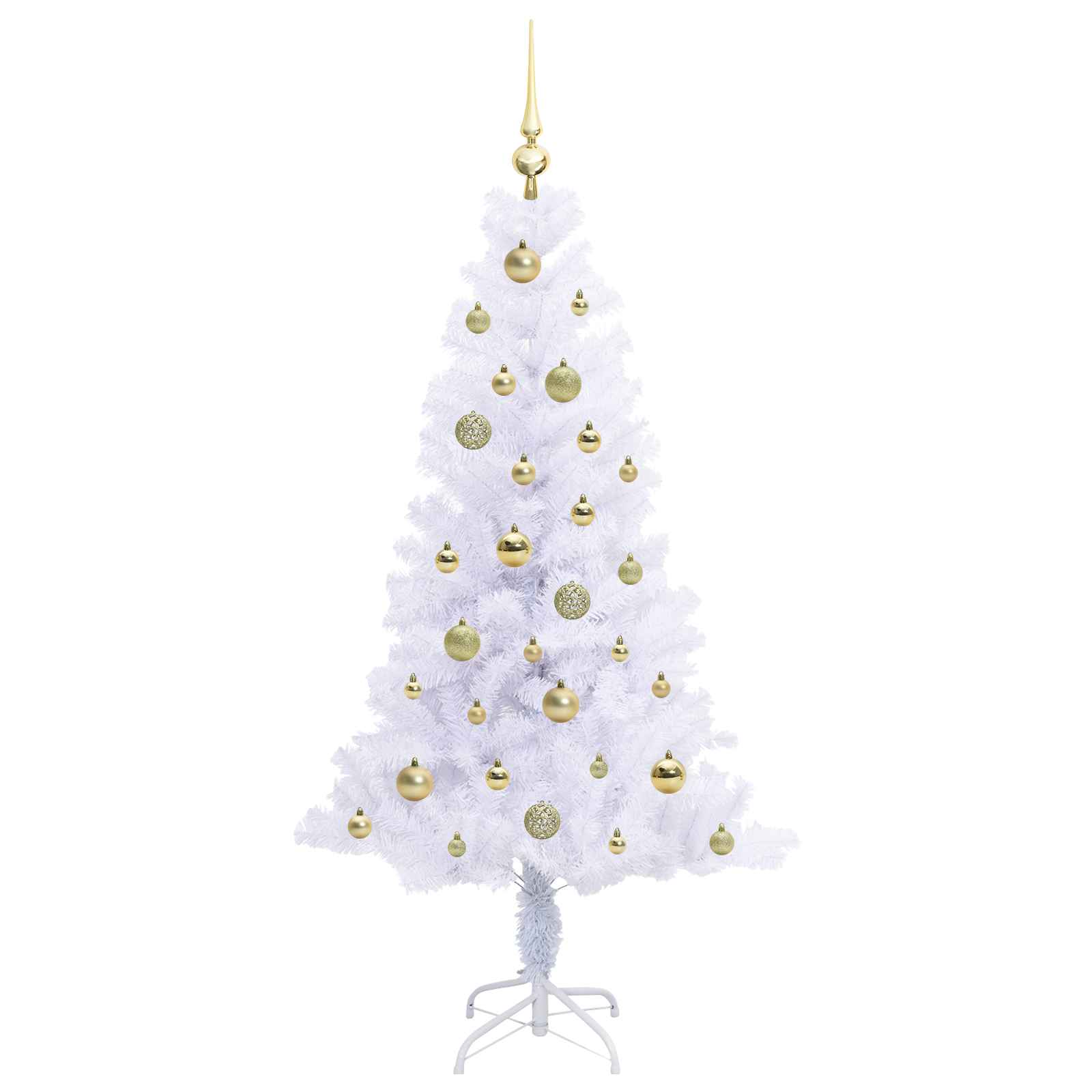 Sapin de Noël artificiel avec 150 LED Blanc 150 cm PVC et Acier - XIOS