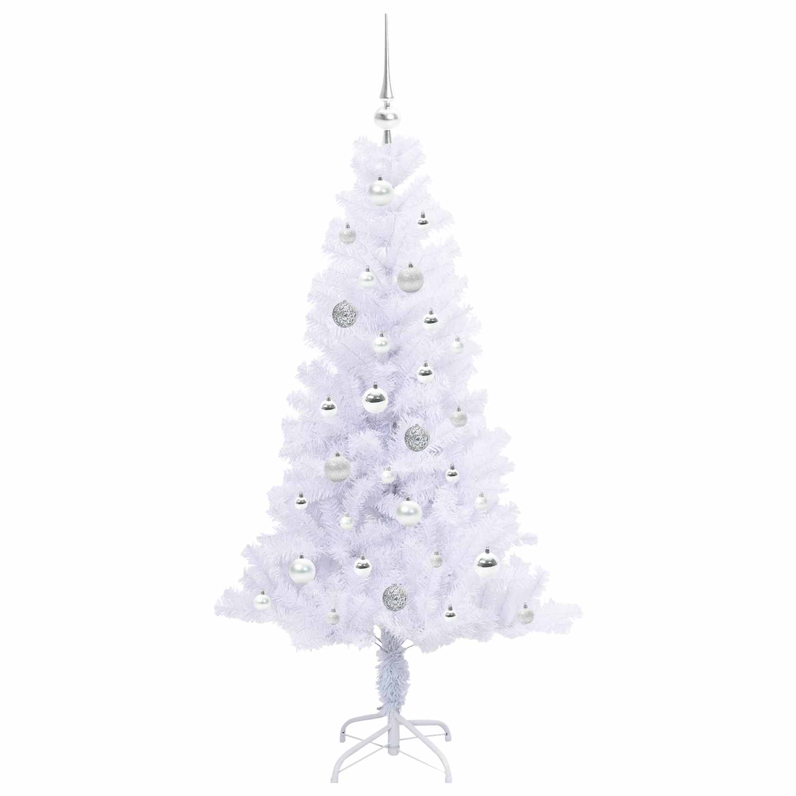 Sapin de Noël artificiel avec 150 LED Blanc 150 cm PVC et Acier - XIOS