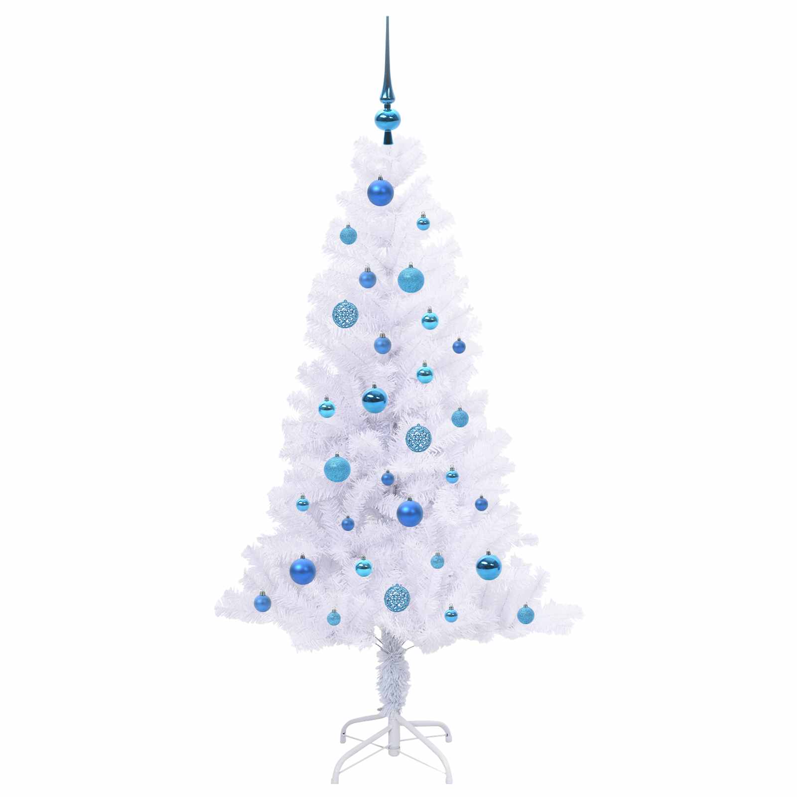 Sapin de Noël artificiel avec 150 LED Blanc 150 cm PVC et Acier - XIOS