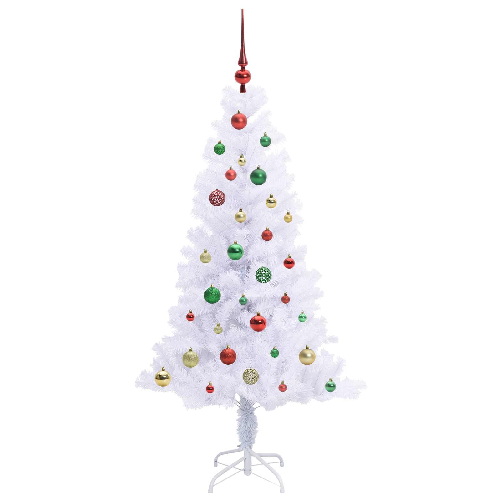 Sapin de Noël artificiel avec 150 LED Blanc 150 cm PVC et Acier - XIOS