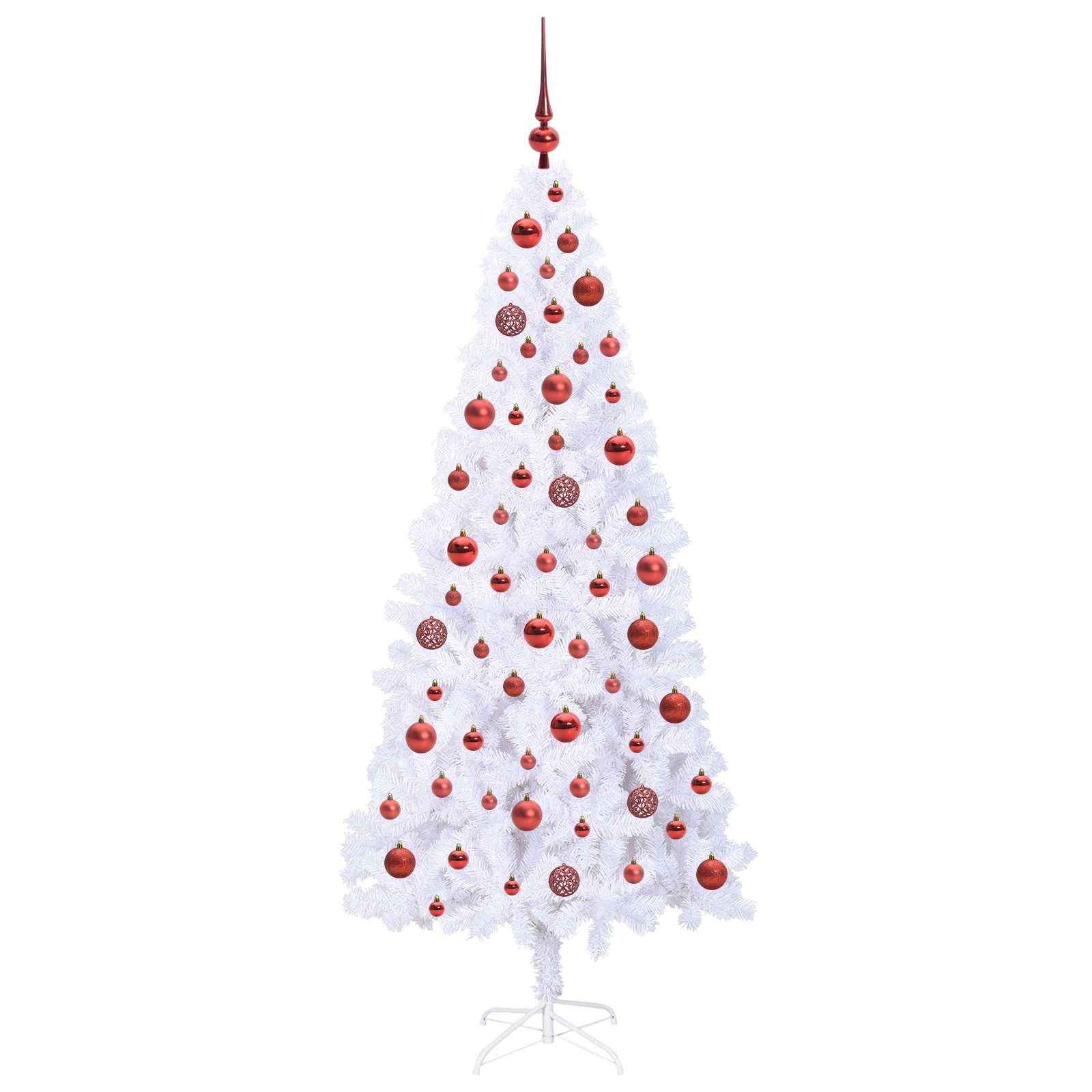 Sapin de Noël artificiel avec 300 LED Blanc 180 cm PVC et Acier - XIOS