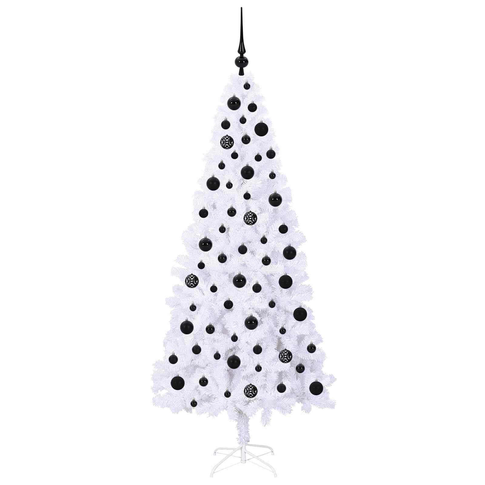 Sapin de Noël artificiel avec 300 LED Blanc 180 cm PVC et Acier - XIOS