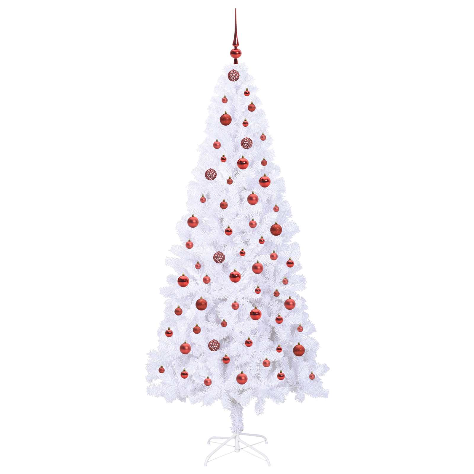 Sapin de Noël artificiel avec 300 LED Blanc 210 cm PVC et Acier - XIOS