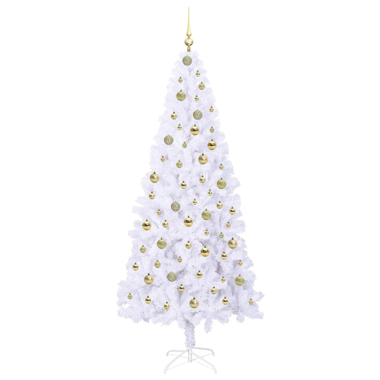 Sapin de Noël artificiel avec 300 LED Blanc 210 cm PVC et Acier - XIOS