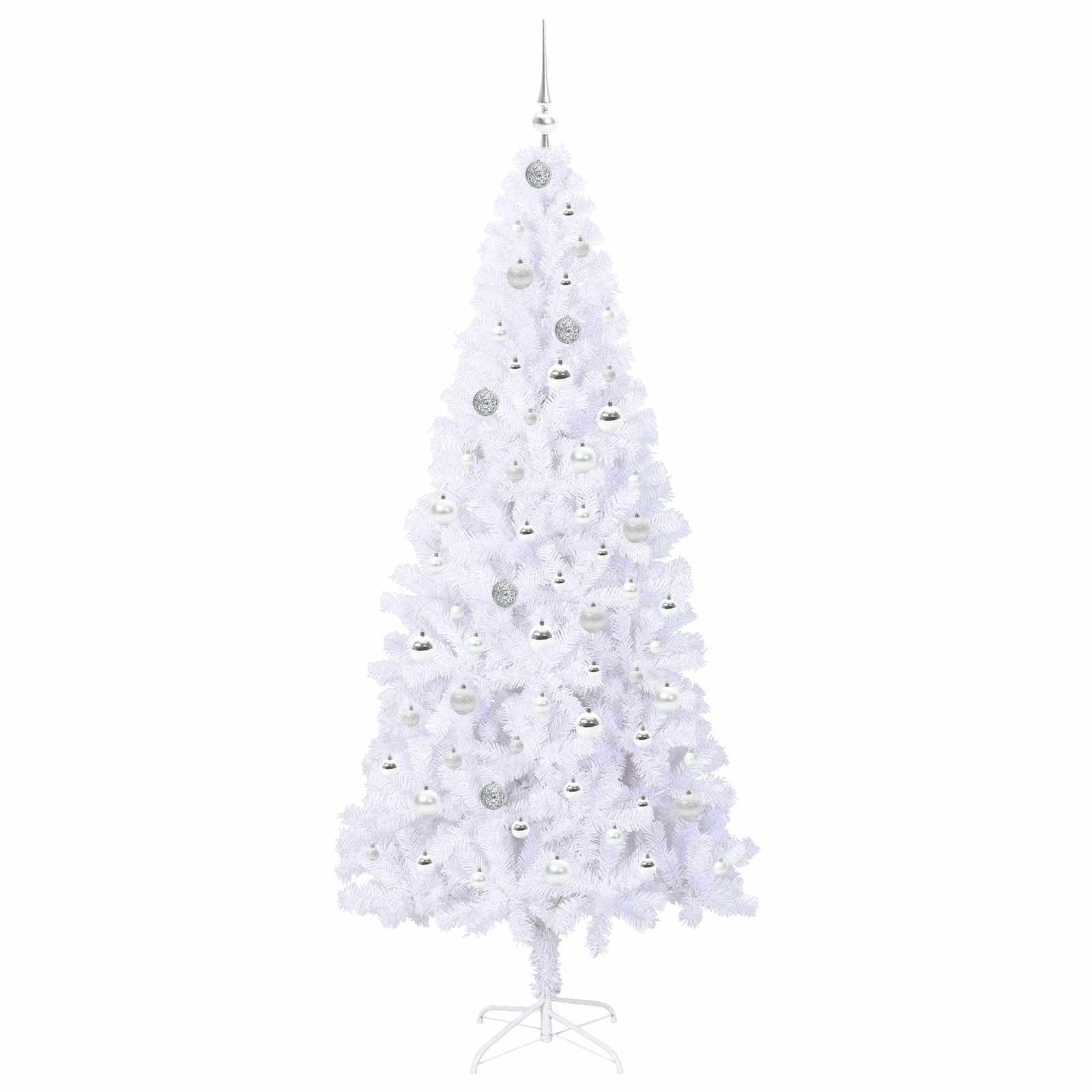 Sapin de Noël artificiel avec 300 LED Blanc 210 cm PVC et Acier - XIOS