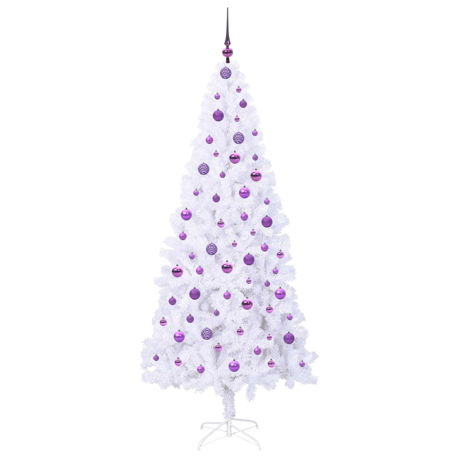 Sapin de Noël artificiel avec 300 LED Blanc 210 cm PVC et Acier - XIOS