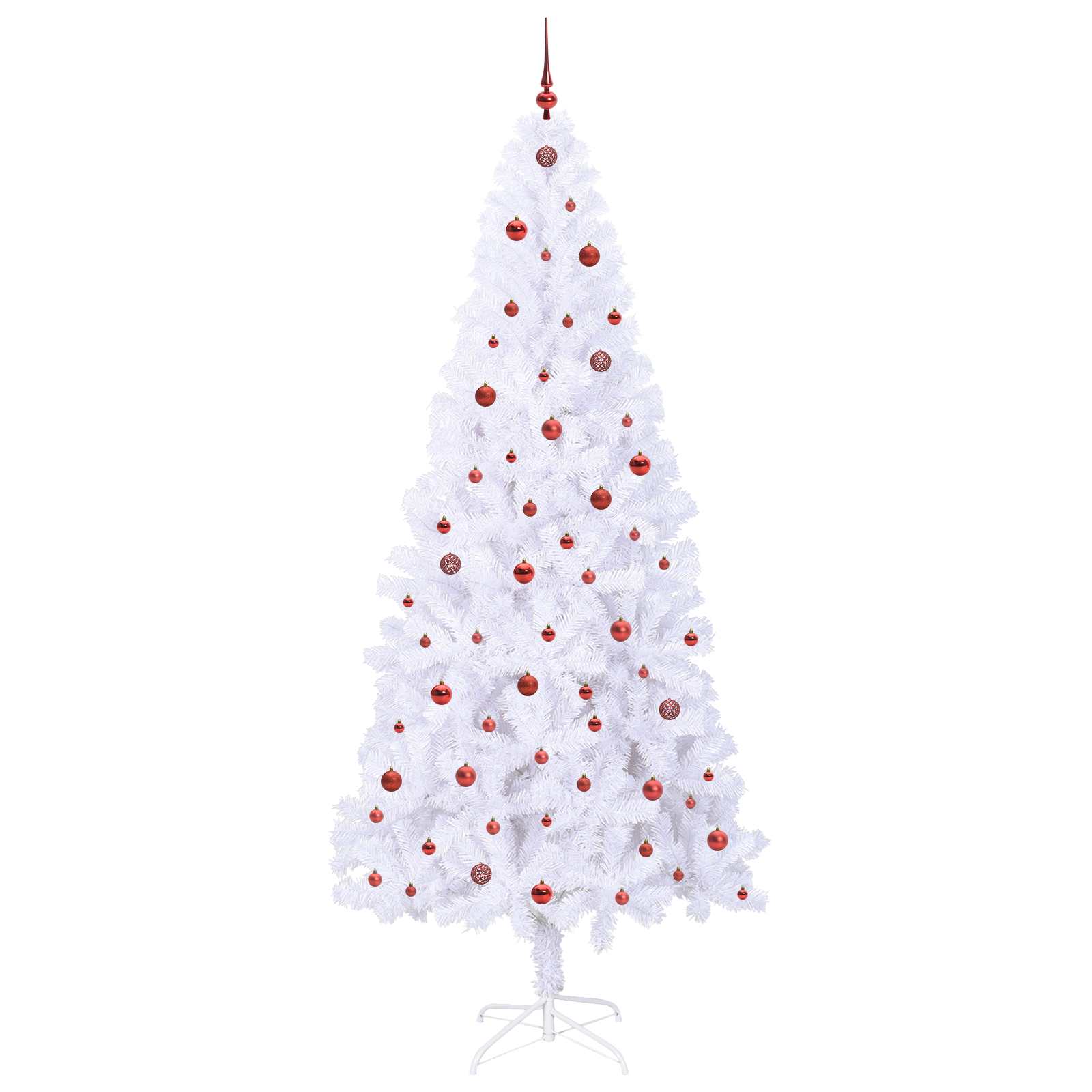 Sapin de Noël artificiel avec 300 LED Blanc 240 cm PVC et Acier - XIOS