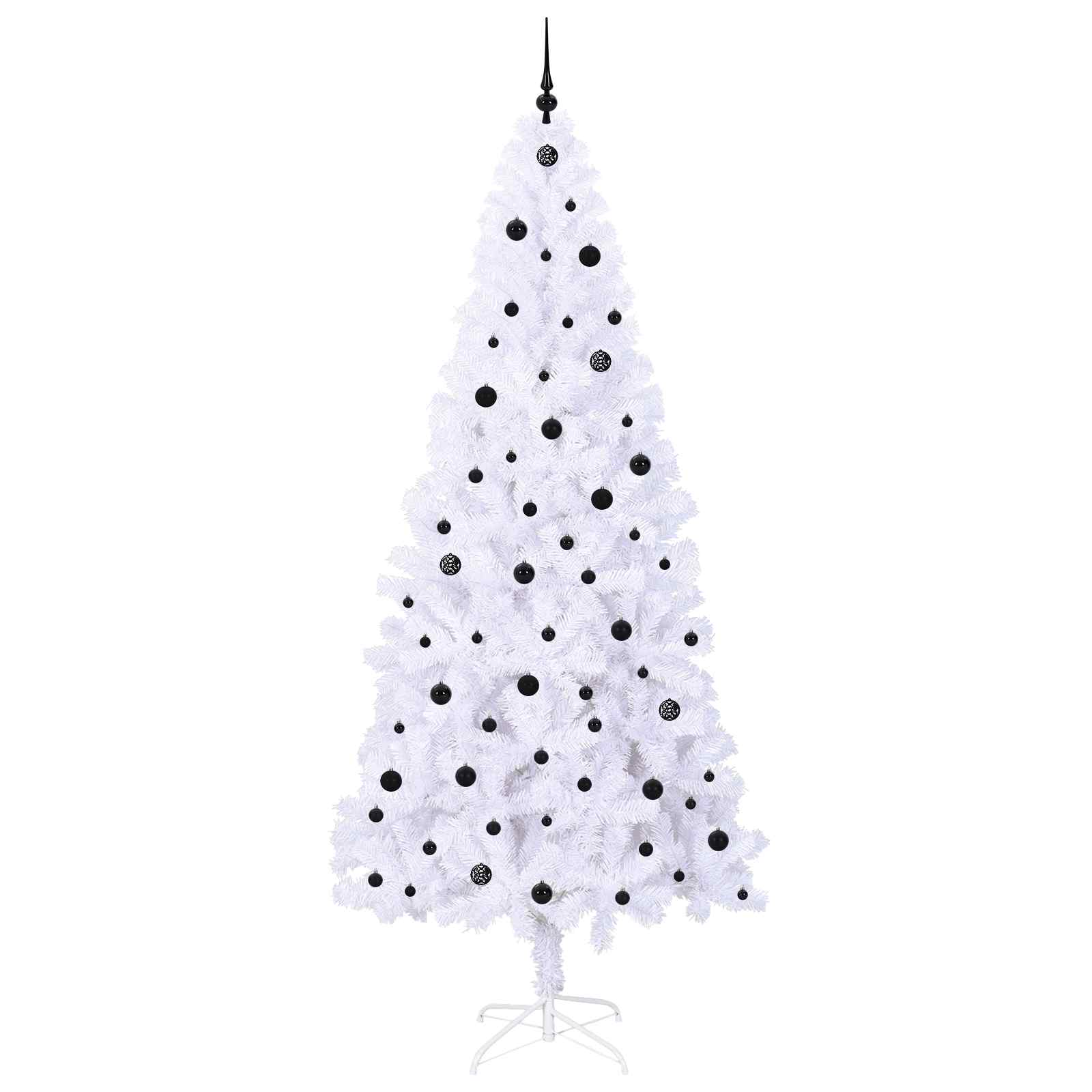 Sapin de Noël artificiel avec 300 LED Blanc 240 cm PVC et Acier - XIOS