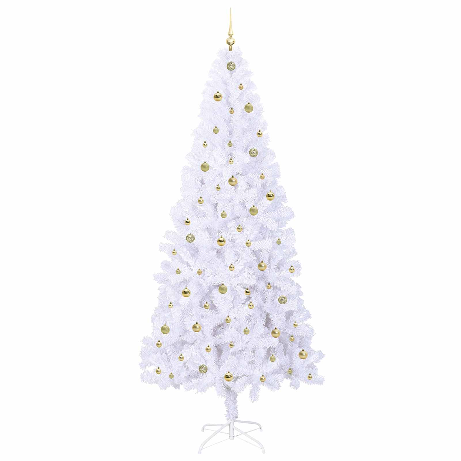 Sapin de Noël artificiel avec 300 LED Blanc 240 cm PVC et Acier - XIOS