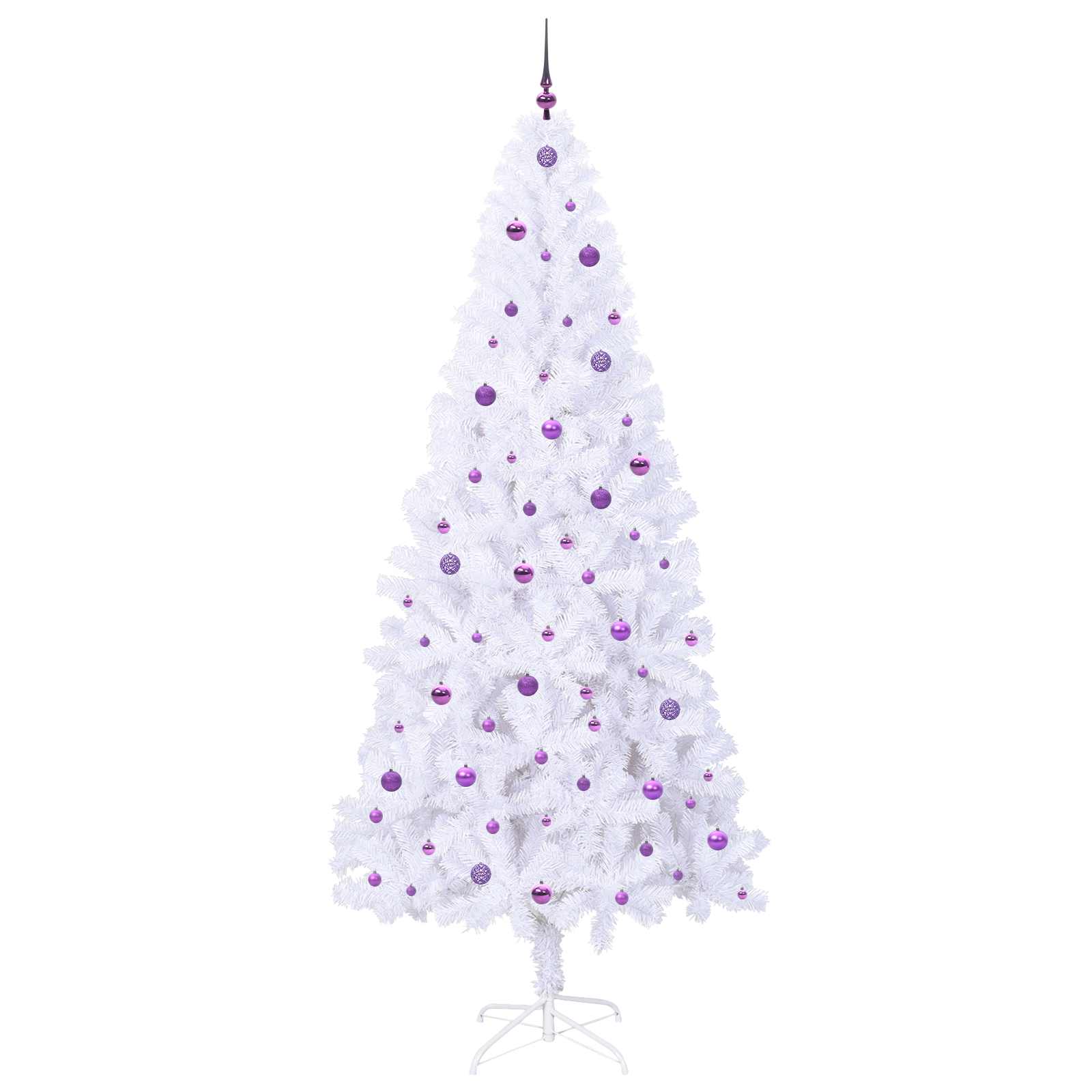Sapin de Noël artificiel avec 300 LED Blanc 240 cm PVC et Acier - XIOS